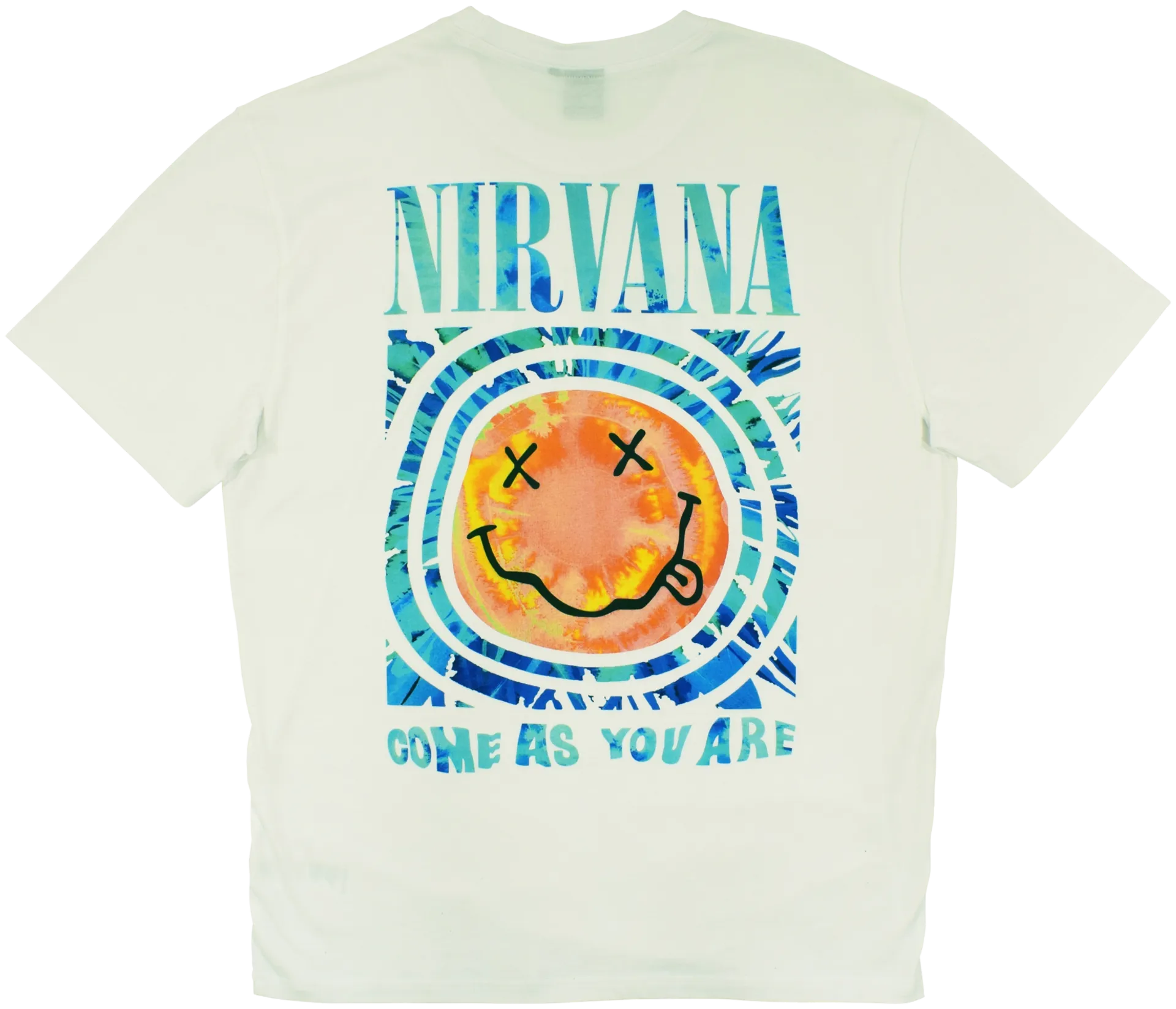 Nirvana miesten t-paita - VALKOINEN - 2