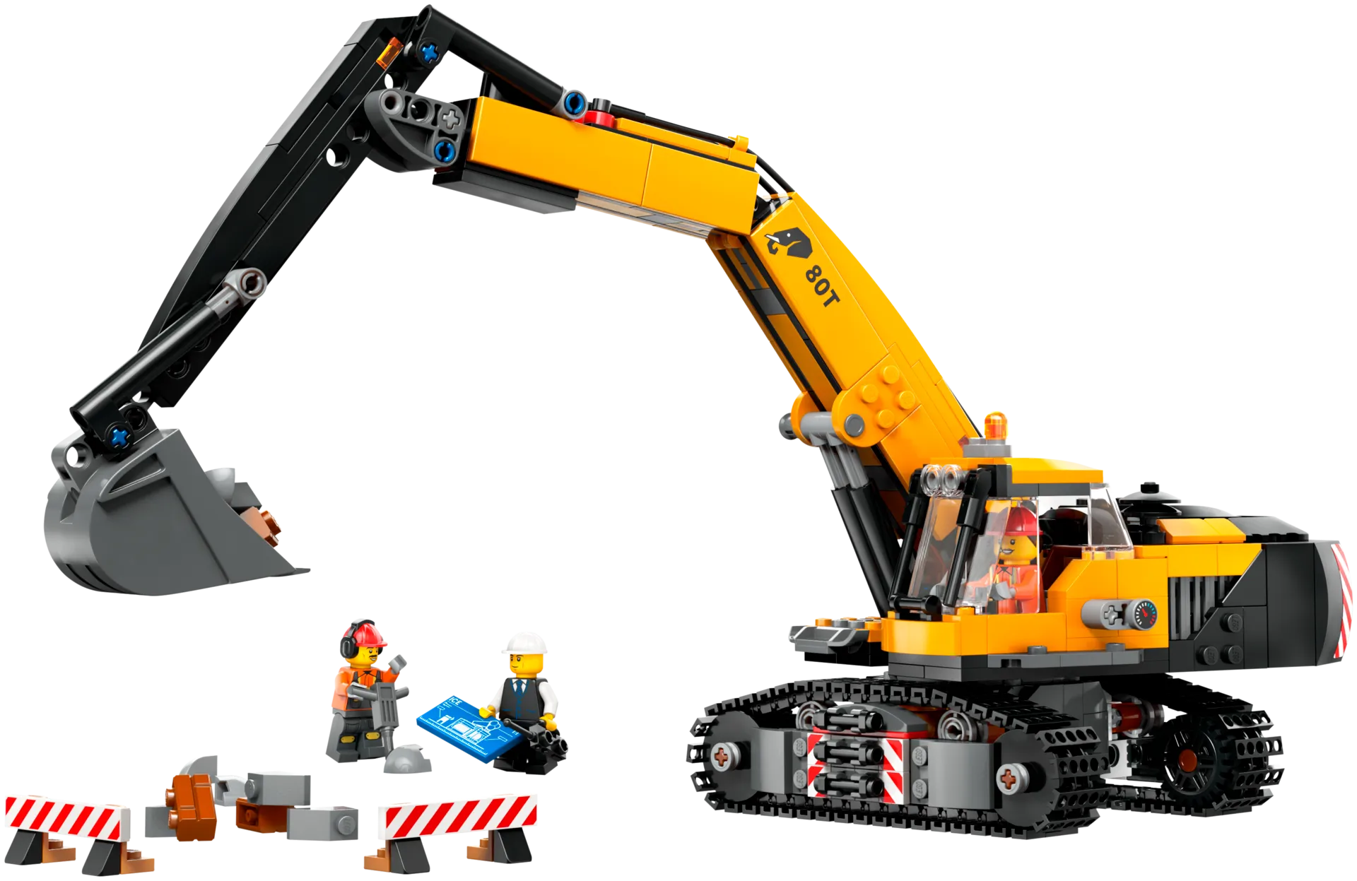 LEGO® City Big Vehicles 60420 Keltainen rakennuskaivuri - 4