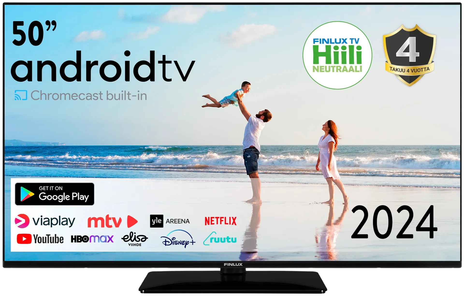 Finlux 50" 4K UHD Android Smart TV 50G9.1ECMI - 1