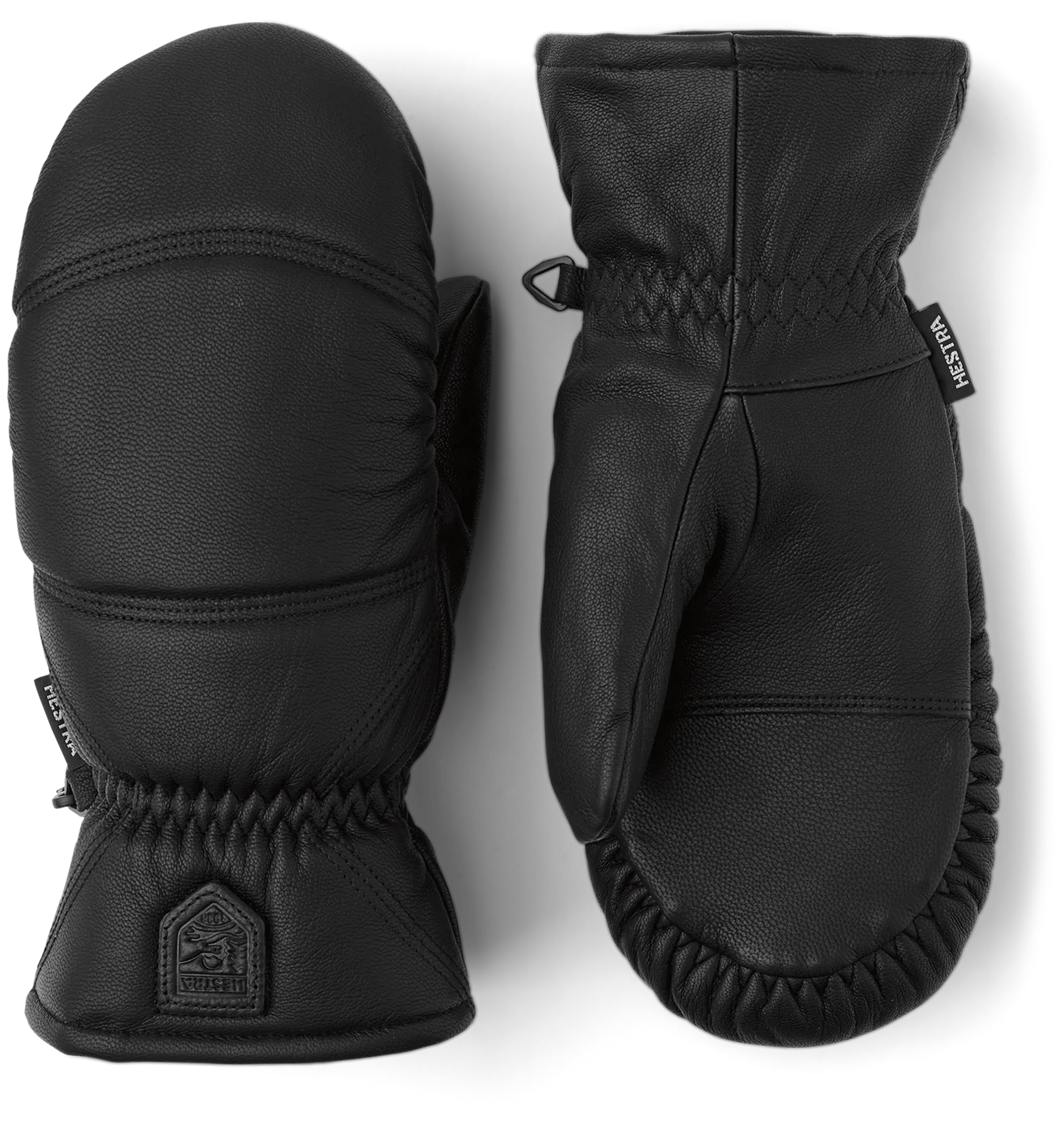 Hestra Leather Box Mitt unisex nahkarukkaset - BLACK - 1