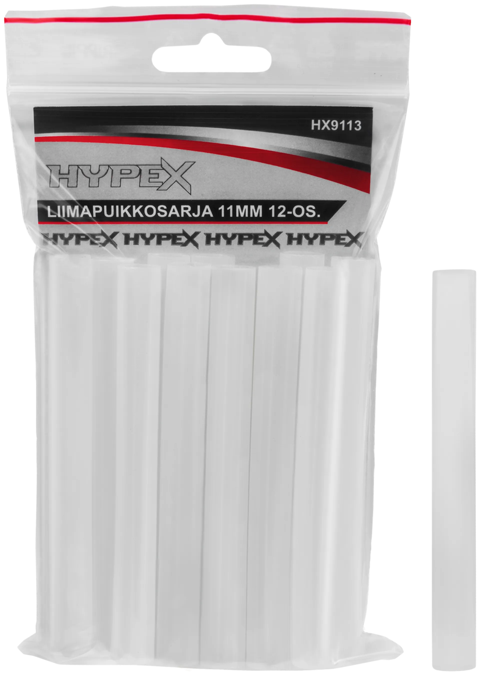 Hypex liimapuikksarja 11mm 12-os.