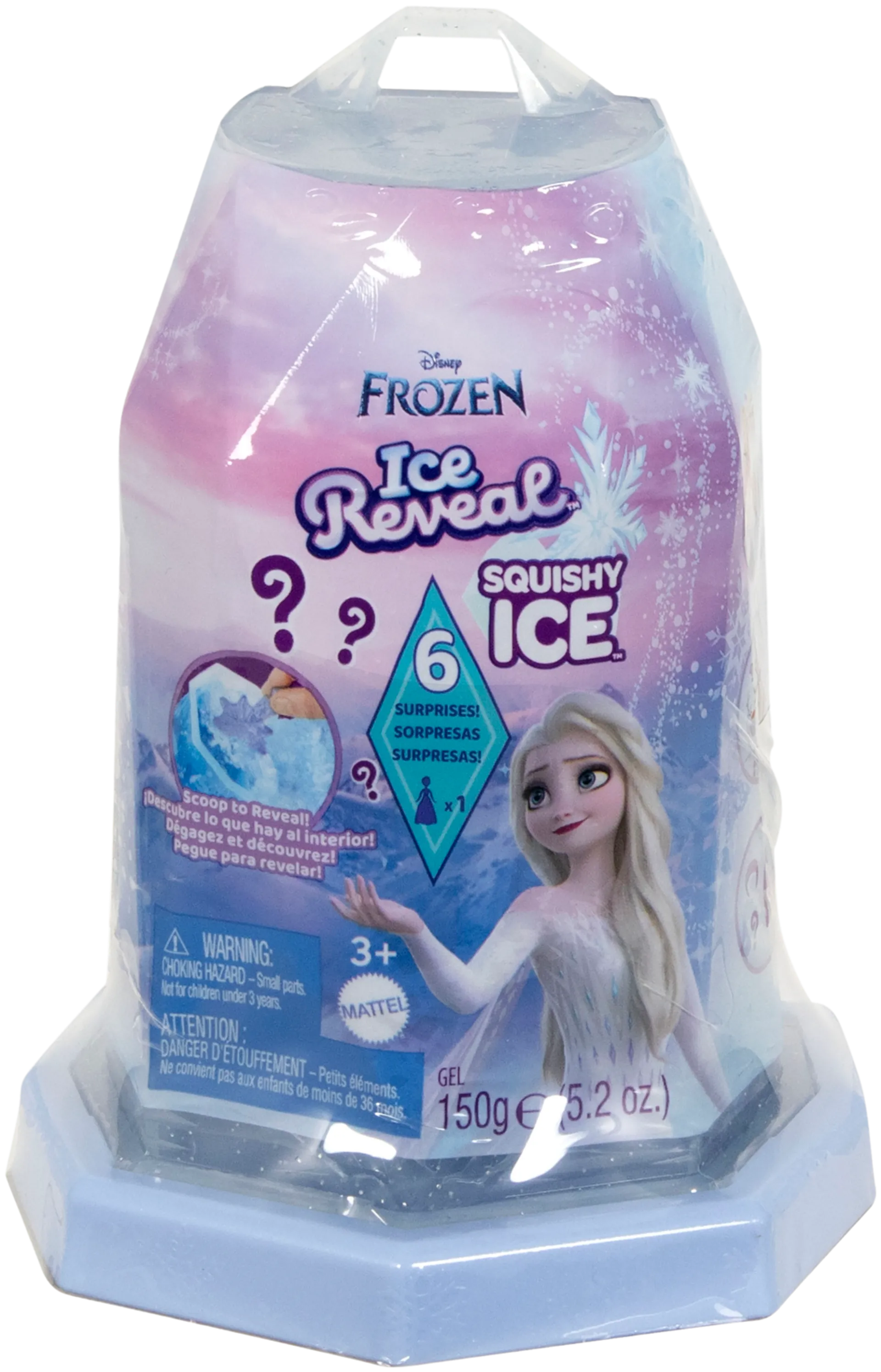 Disney Princess pikkunukke yllätyspakkauksessa Frozen Ice Reveal Squishy, erilaisia - 1