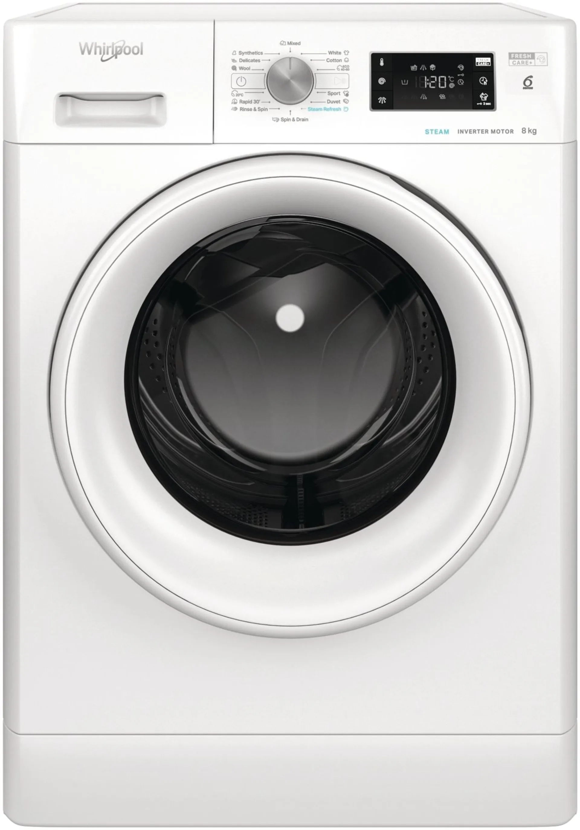 Whirlpool edestä täytettävä pyykinpesukone FFB 8458 WV EU valkoinen - 1