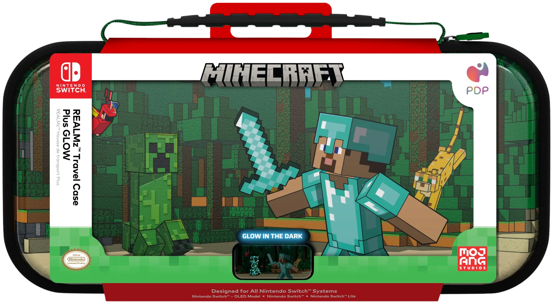 PDP Switch Minecraft Forest Battle suojalaukku - 2