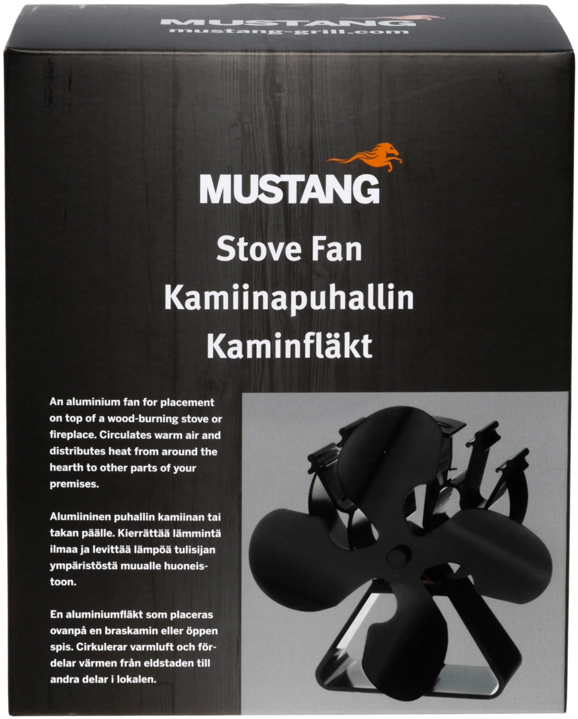 Mustang Kaminapuhallin 4-lapainen - 2