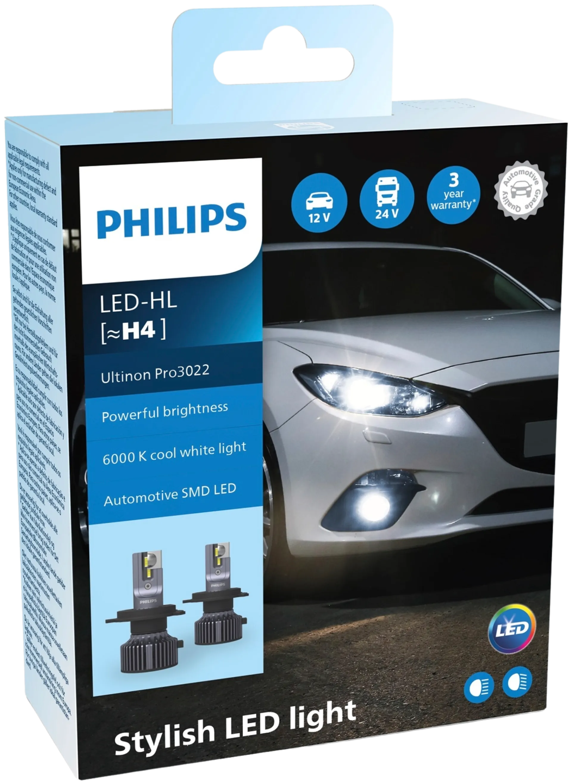 H4 Ultinon Pro3022 LED ajovalopolttimo - 1