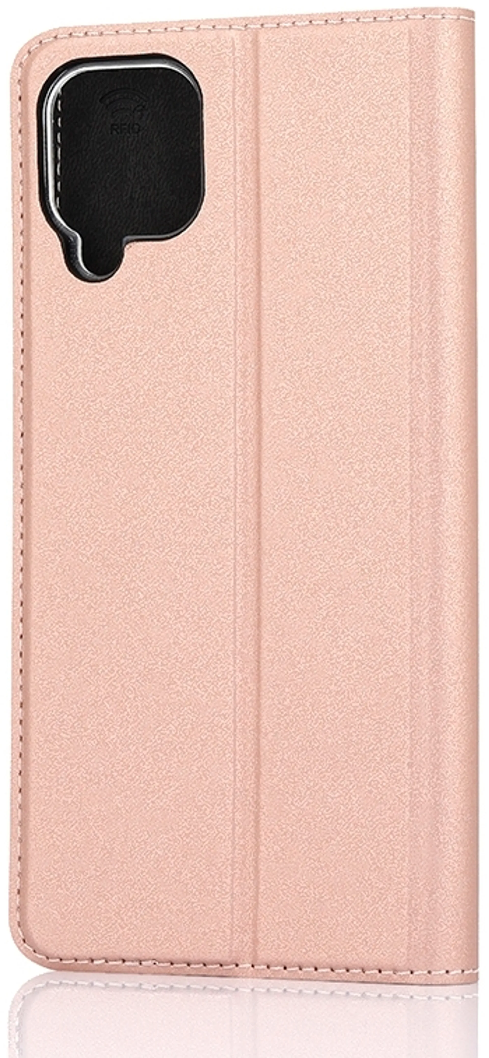 Wave Book Case, Samsung Galaxy A12, Ruusukulta - 2