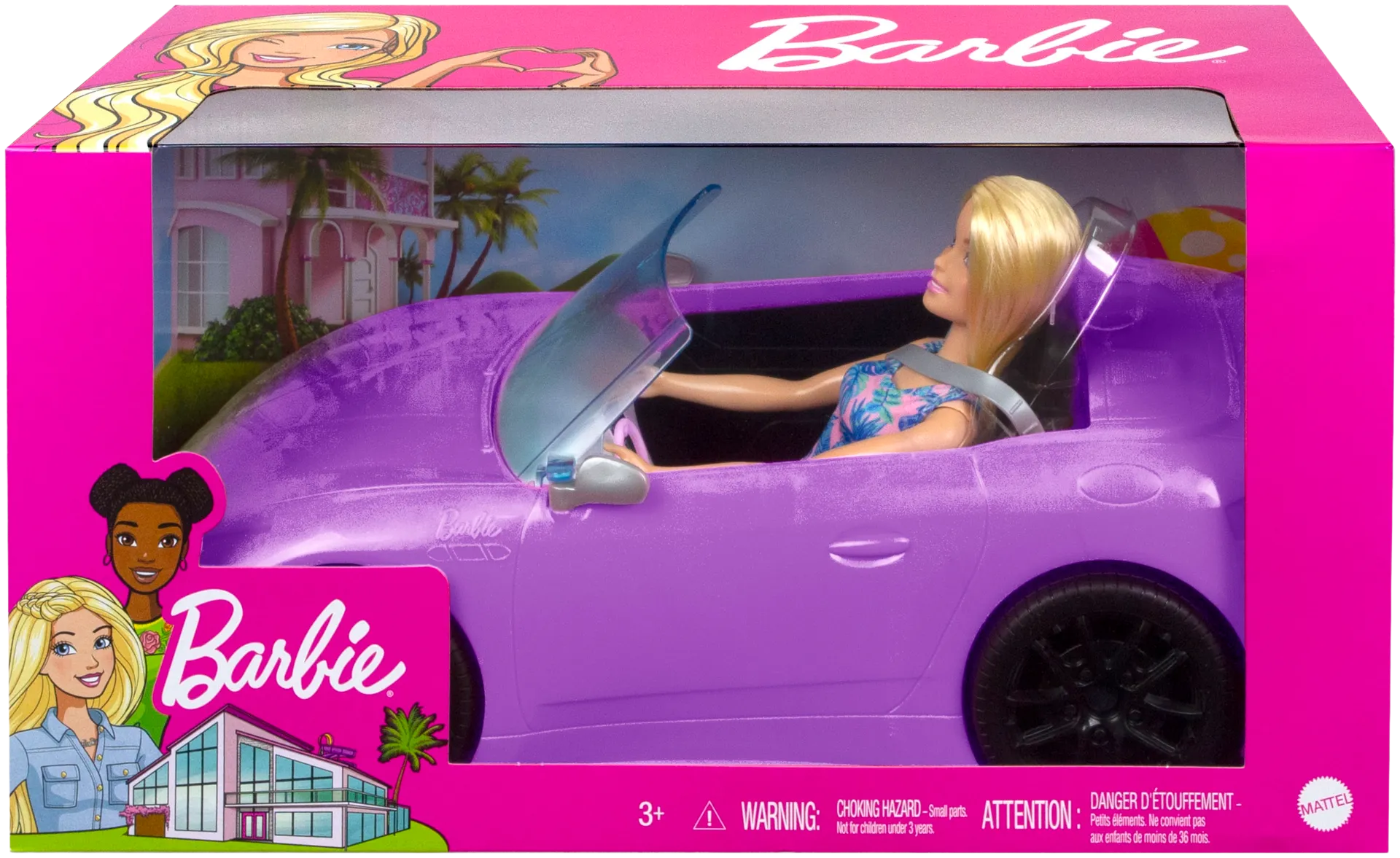 Barbie Convertible And Doll Leikkisetti - 2