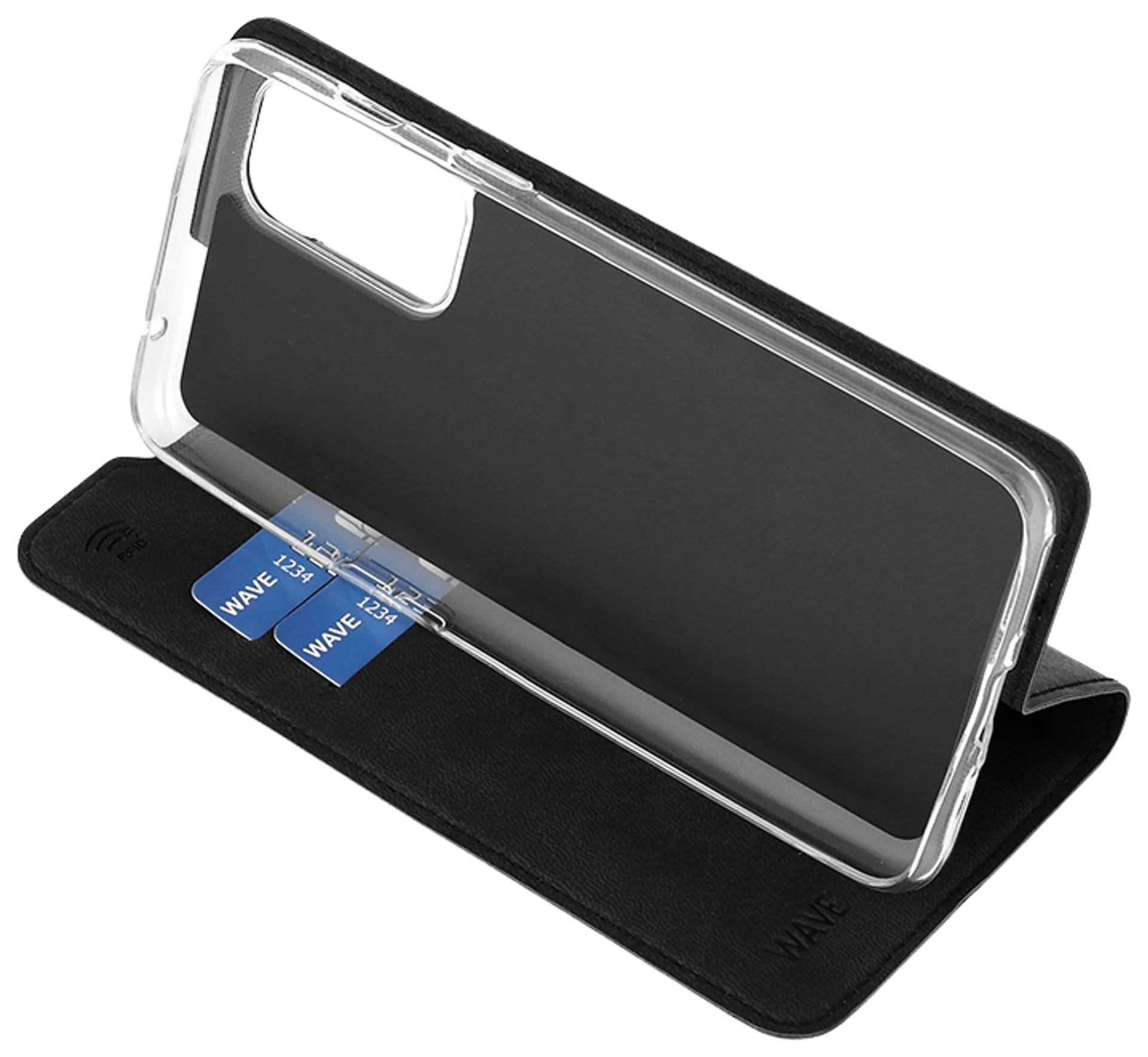 Wave Book Case, OnePlus Nord 2 5G, Musta - 5