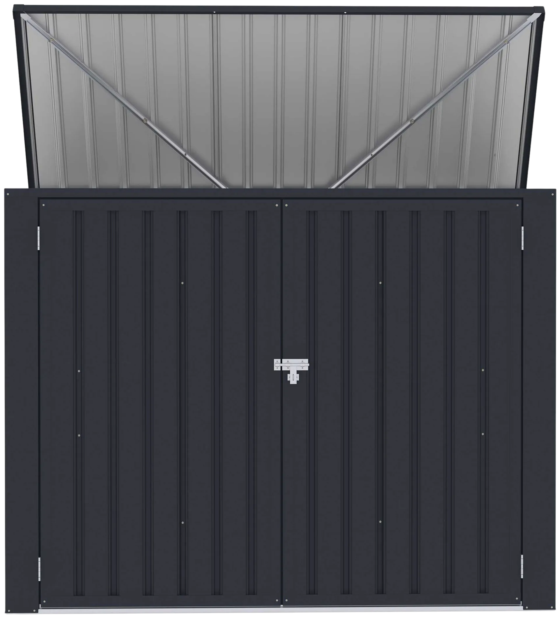 Fornorth Roskakatos 173x101x131cm, tummanharmaa - 5