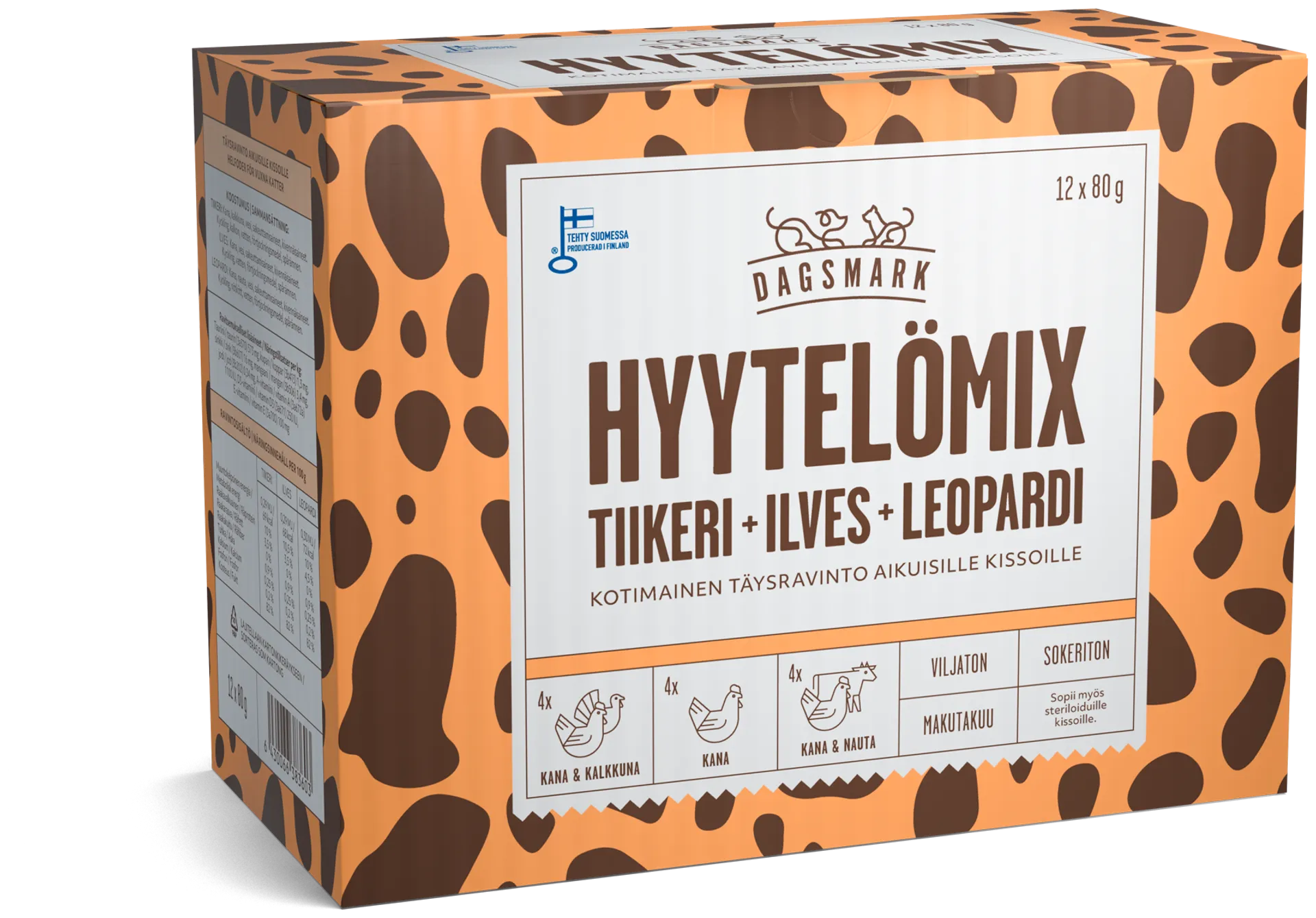 Dagsmark HYYTELÖMIX kissoille 12 x 80 g