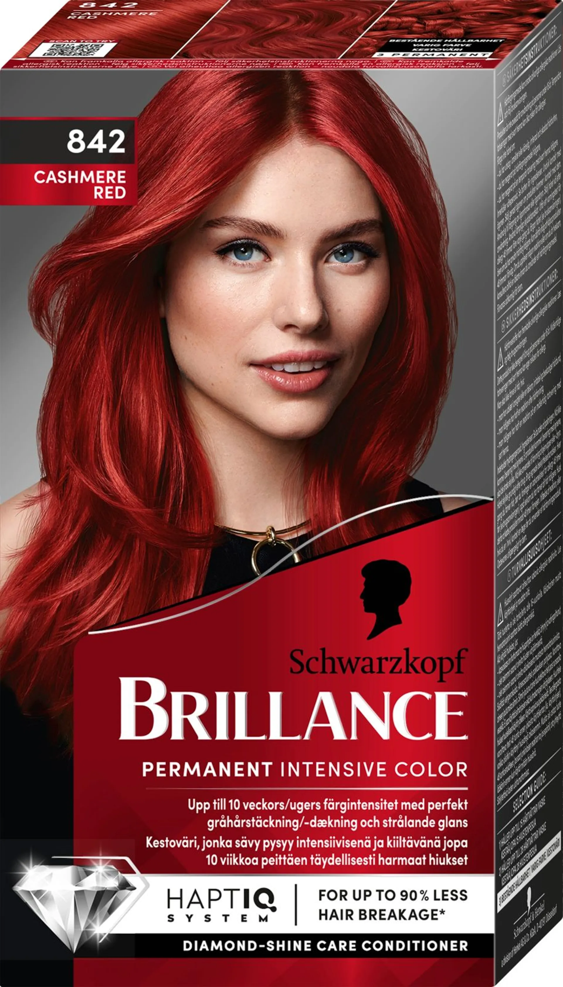 Schwarzkopf Brillance 842 Cashmere Red  hiusväri 1 kpl - 1