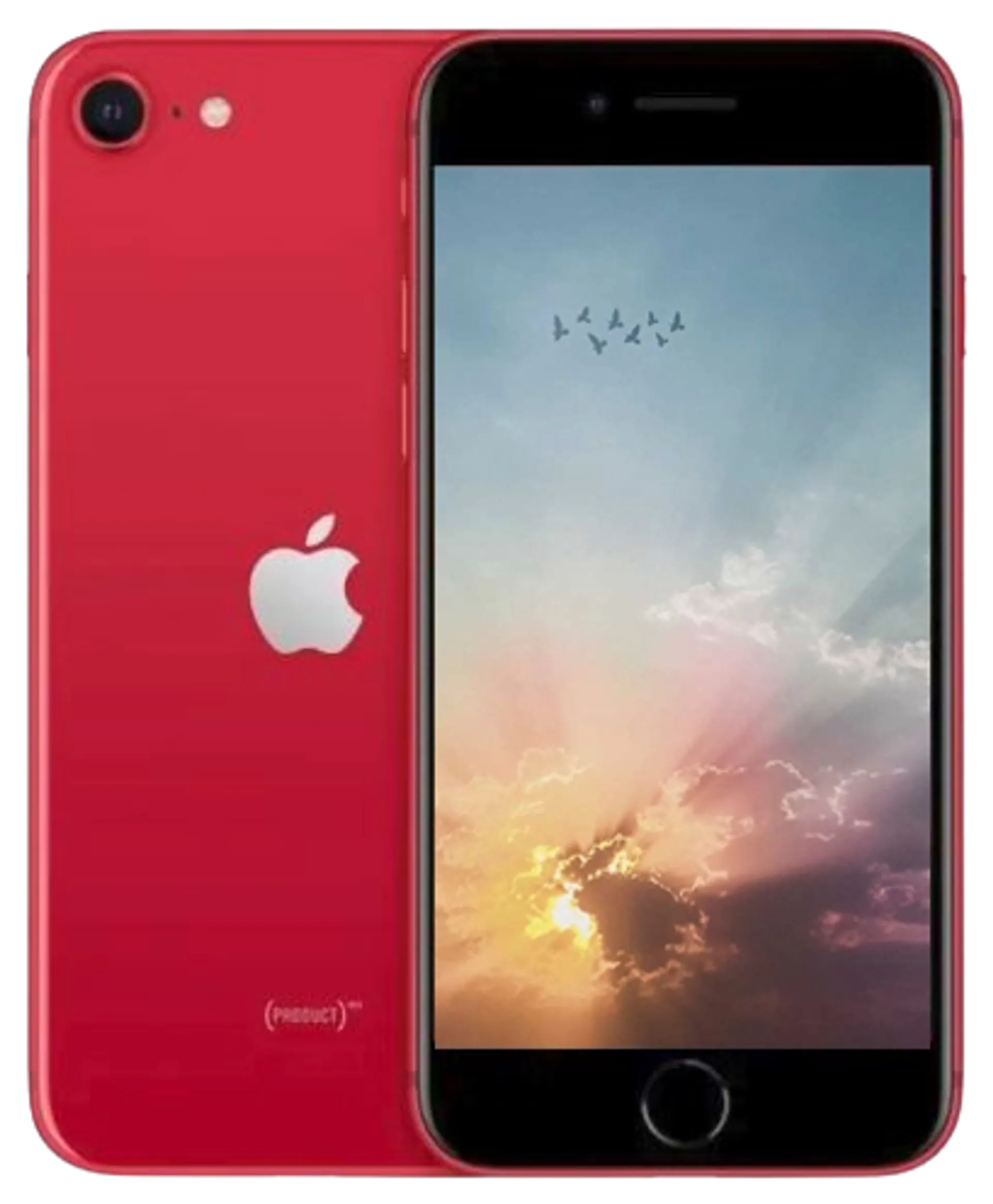 Apple iPhone SE 2 64GB älypuhelin Red, tehdashuollettu, käytetty puhelin