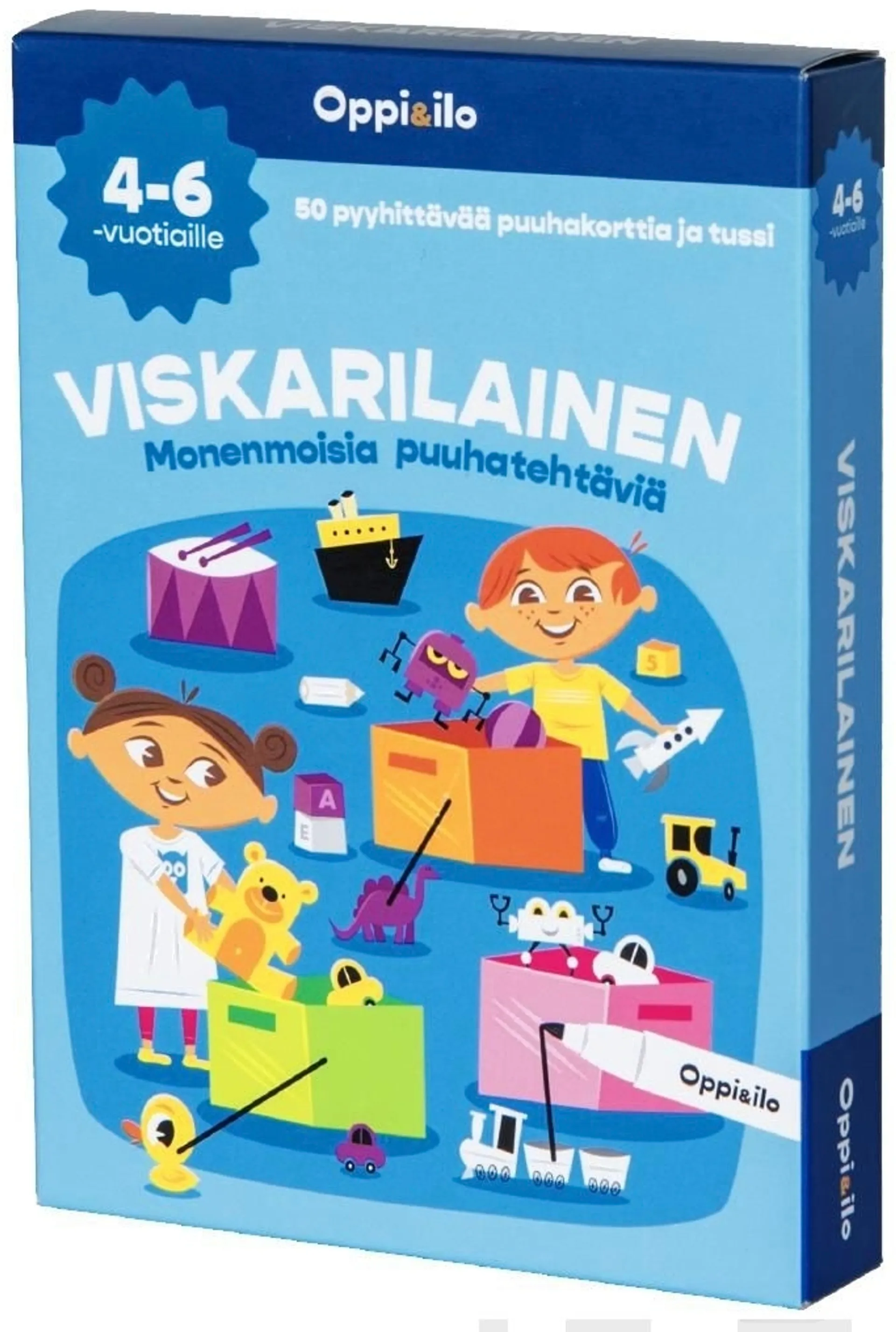 Oppi&ilo Viskarilainen -puuhakortit 4-6 v - 1