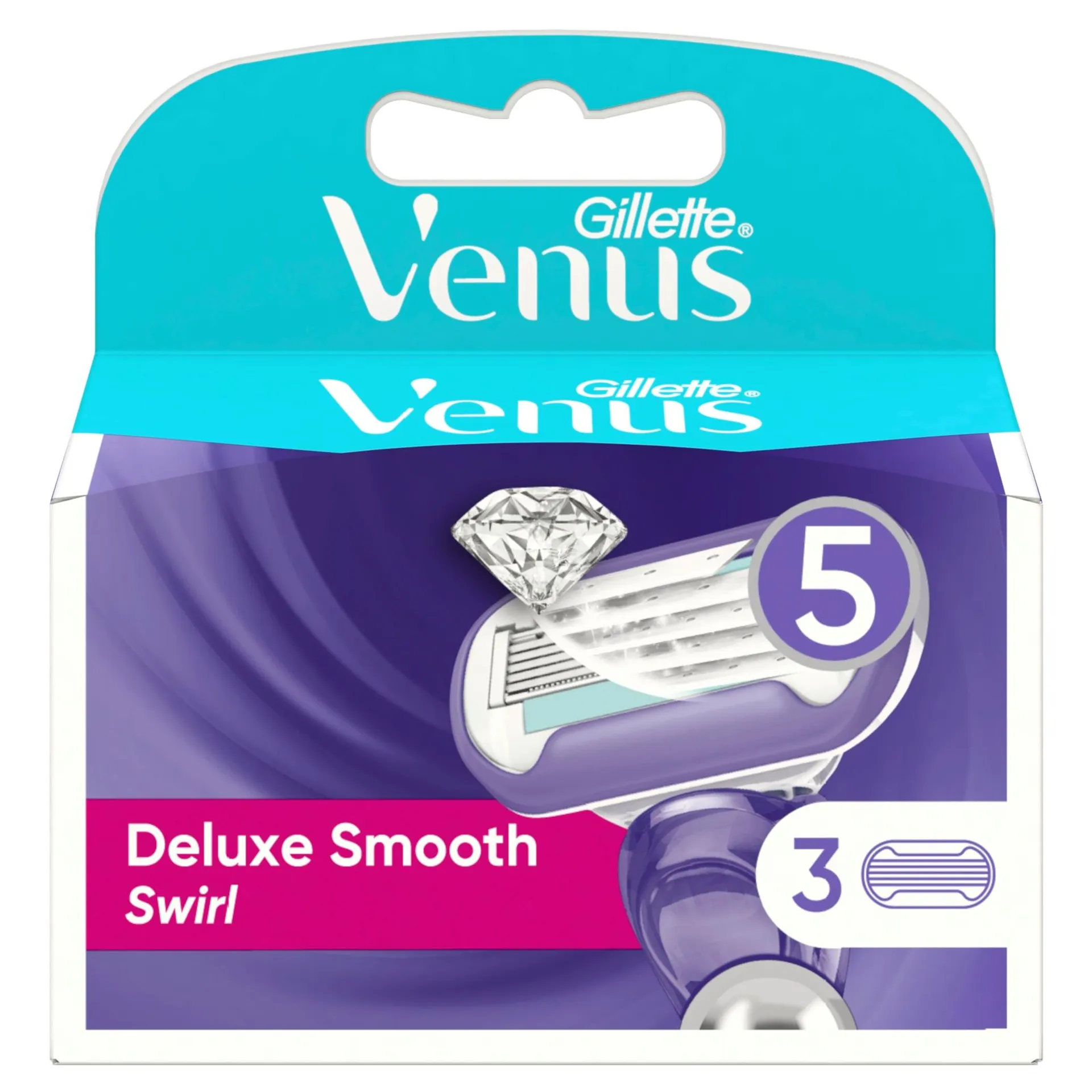 Gillette Venus Deluxe Smooth Swirl 3kpl terä - 1