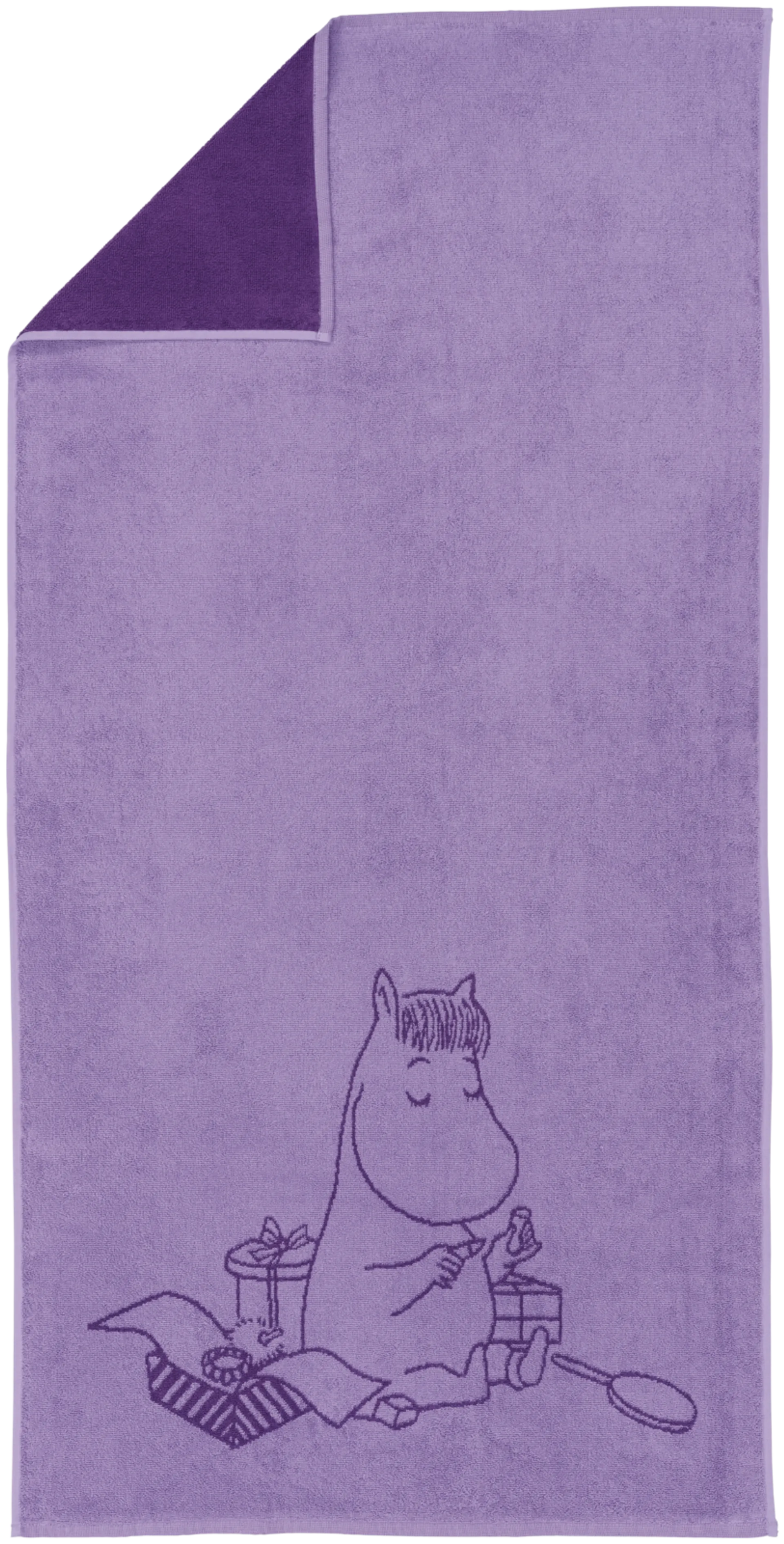 Moomin Arabia kylpypyyhe 70x140 Niiskuneiti purp.