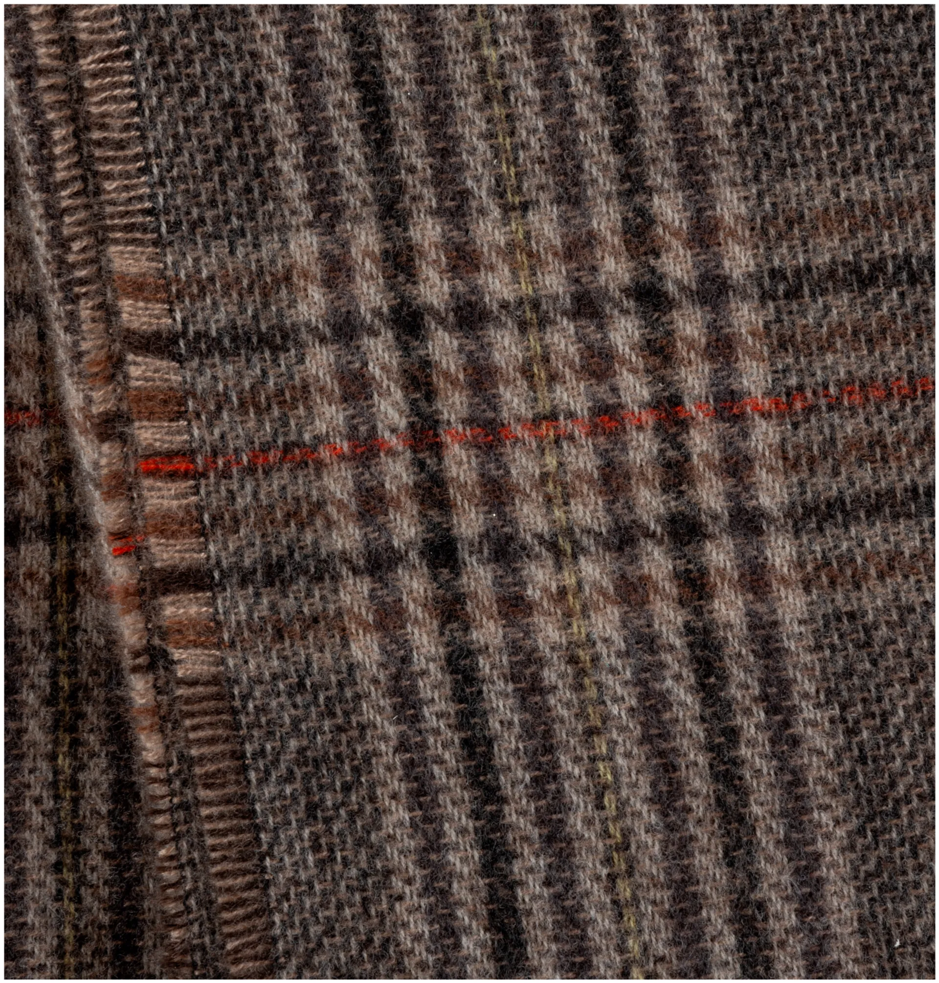 TEX miesten ruudullinen kaulaliina I969341 - Brown - 2