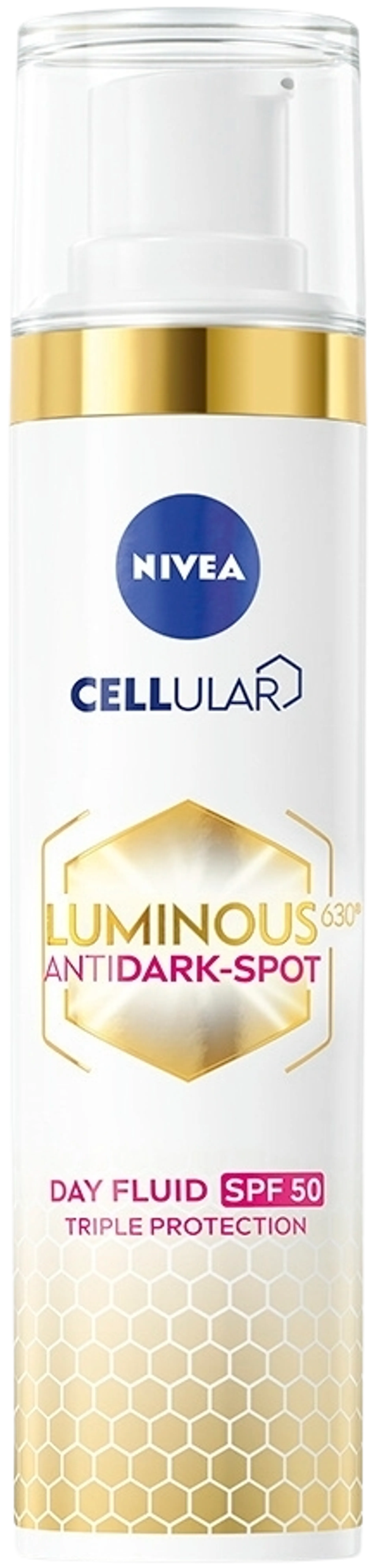 NIVEA 40ml Cellular Luminous630 Anti Dark-Spot Day Fluid sk 50 -päivävoide - 2