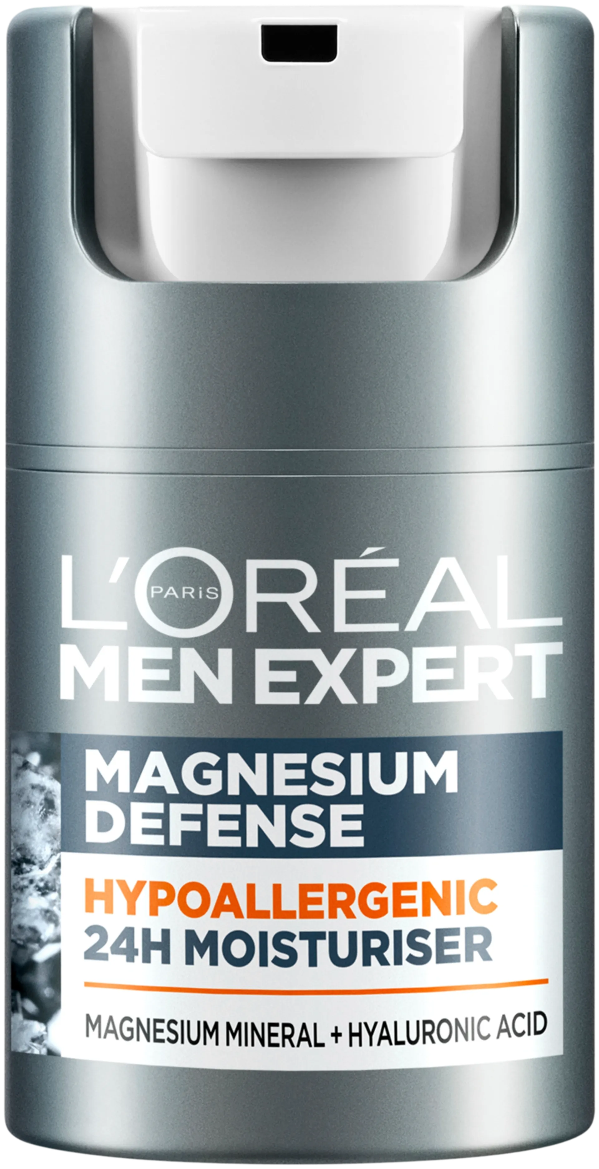 L'Oréal Paris Men Expert Magnesium Defense Hypoallergenic 24H kasvovoide 50 ml - 1