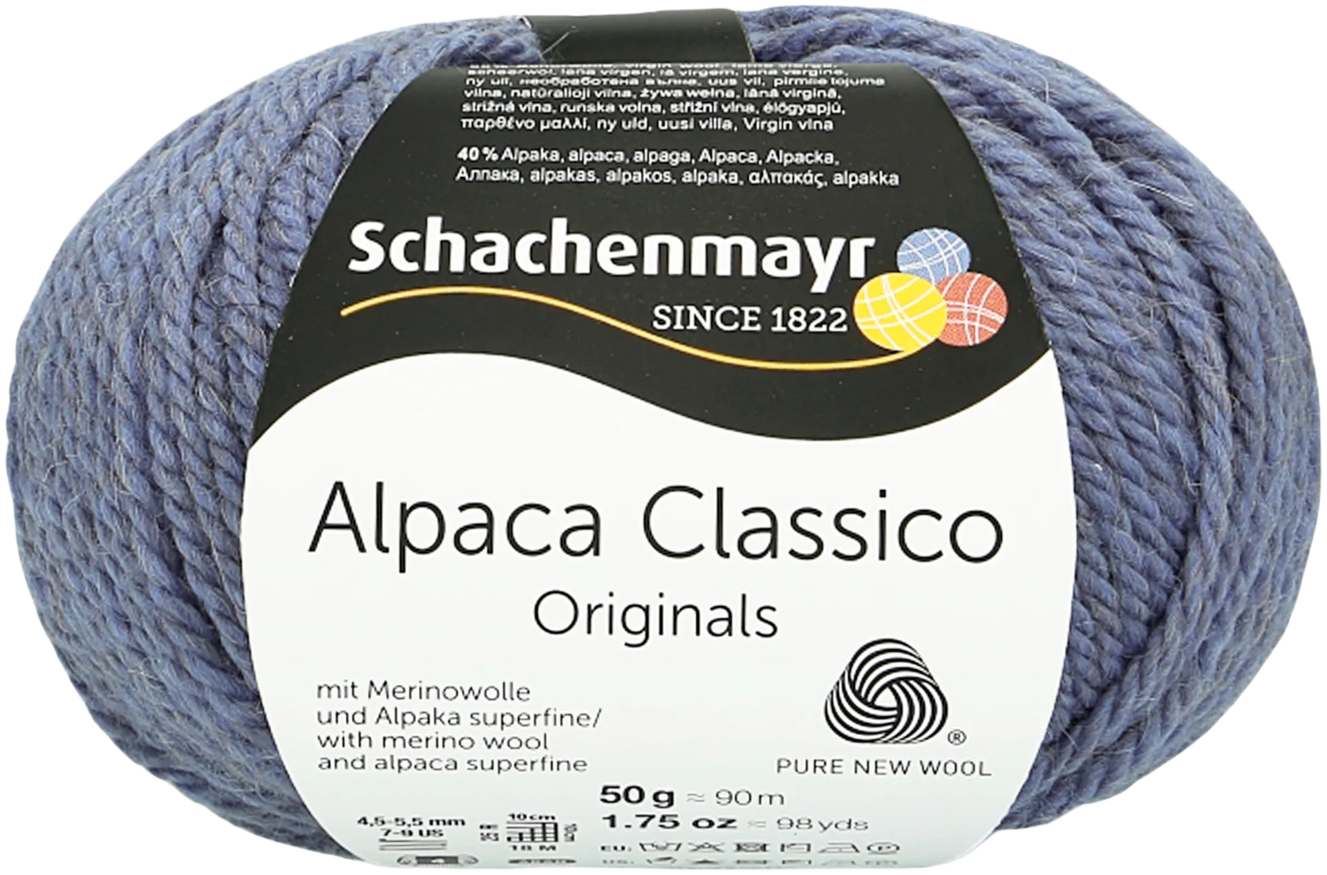 Schachenmayr Alpaca Classico neulelanka 50g sininen - 1