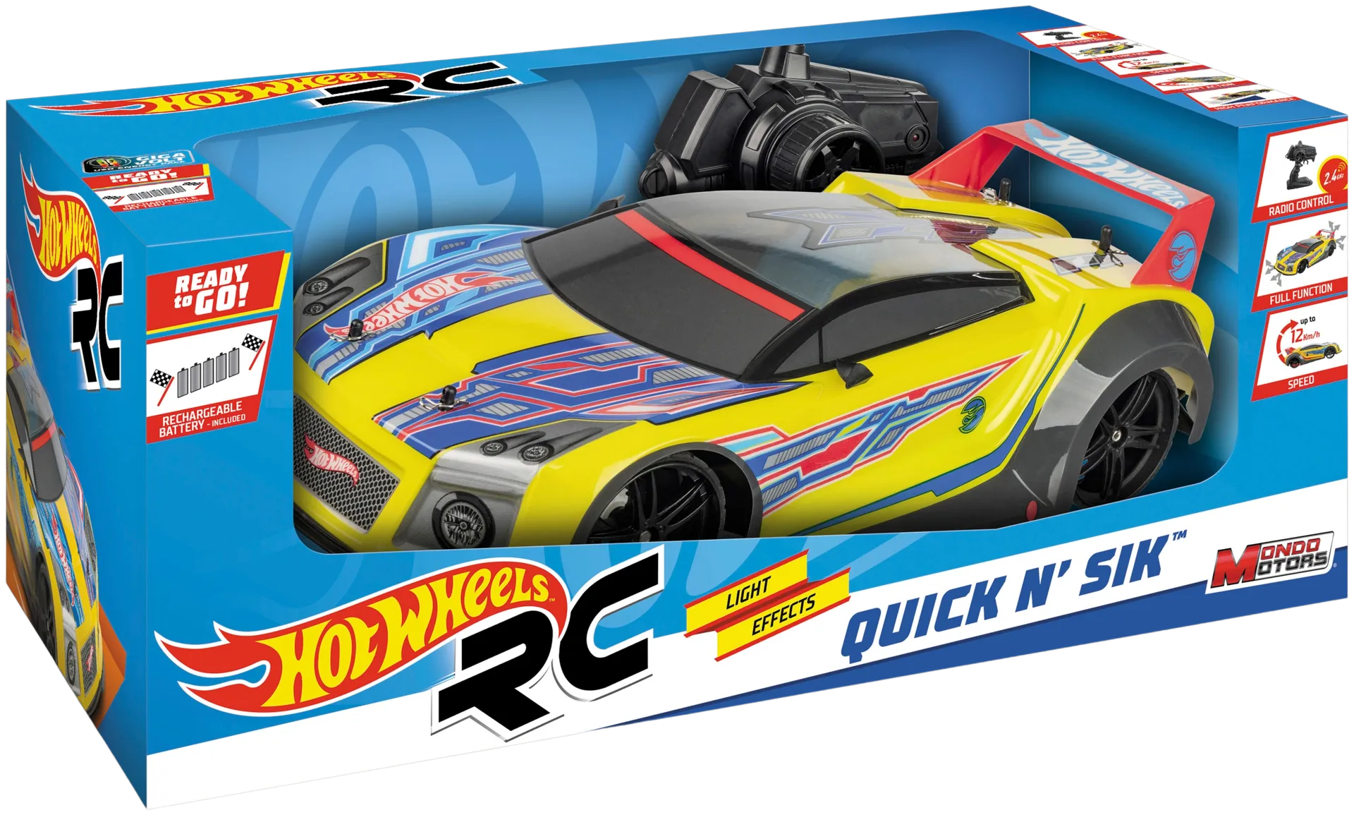 Hot Wheels RC Quick'n Sik -kauko-ohjattava auto 1:10 - 3