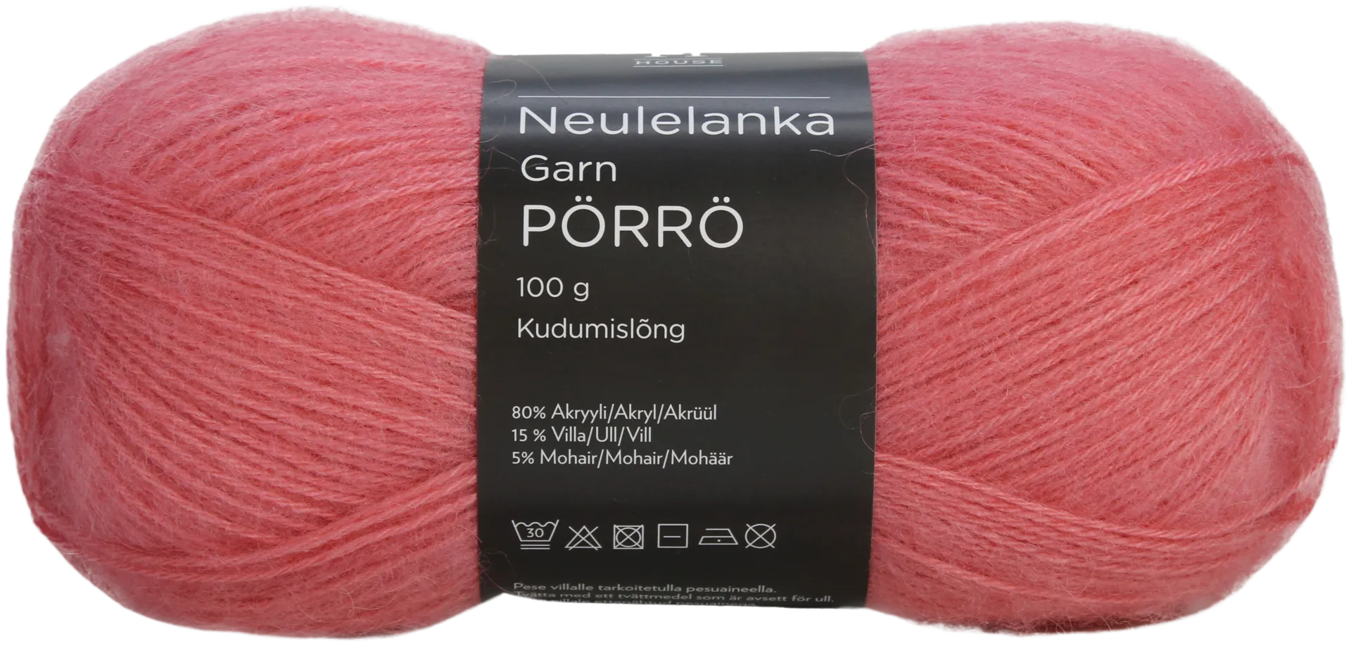 House lanka mohair-villa-akryyli Pörrö 100 g Choral Pink 338