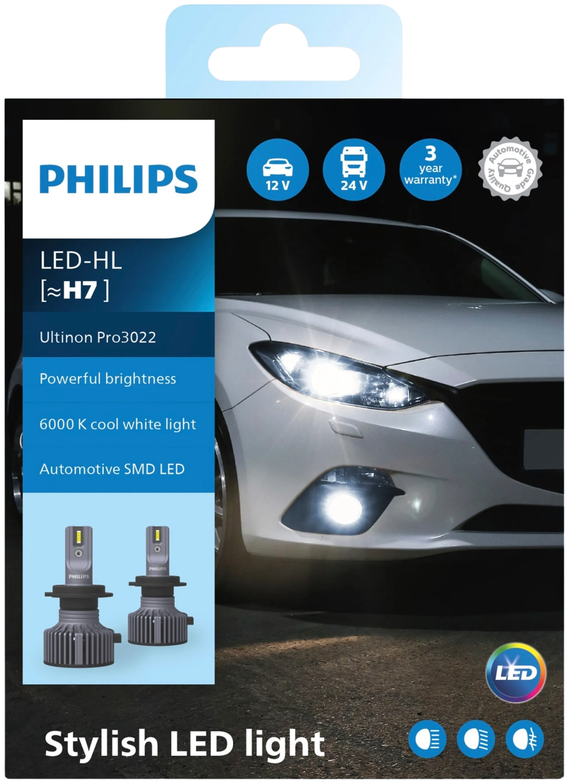 H7 Ultinon Pro3022 LED ajovalopolttimo - 2