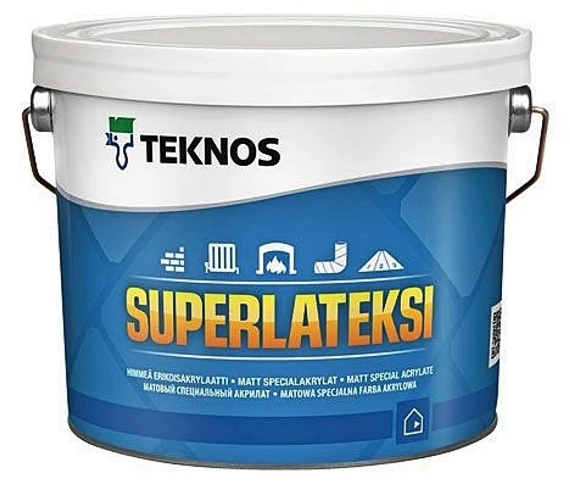 Teknos sisämaali Superlateksi 2,7 l PM3 sävytettävä himmeä