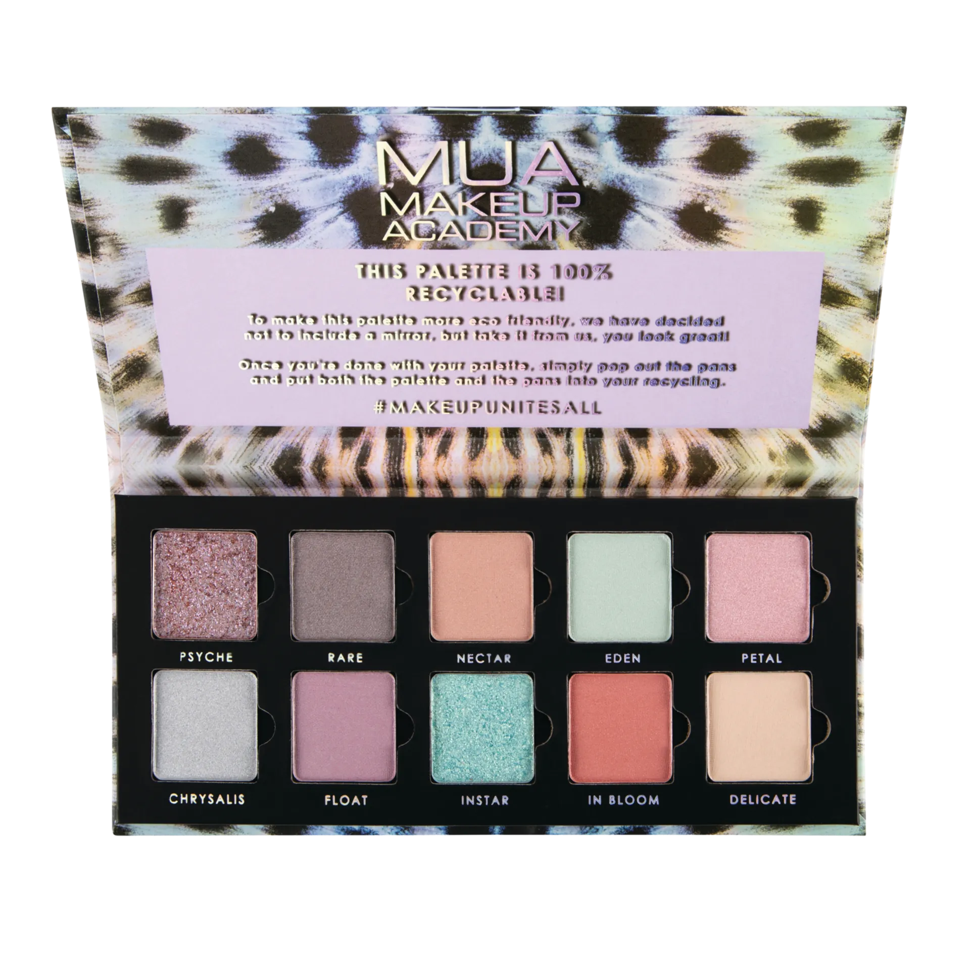 MUA Make Up Academy Metamorphosis 10 Shade Paper Eyeshadow Palette 11 g luomiväripaletti - 1