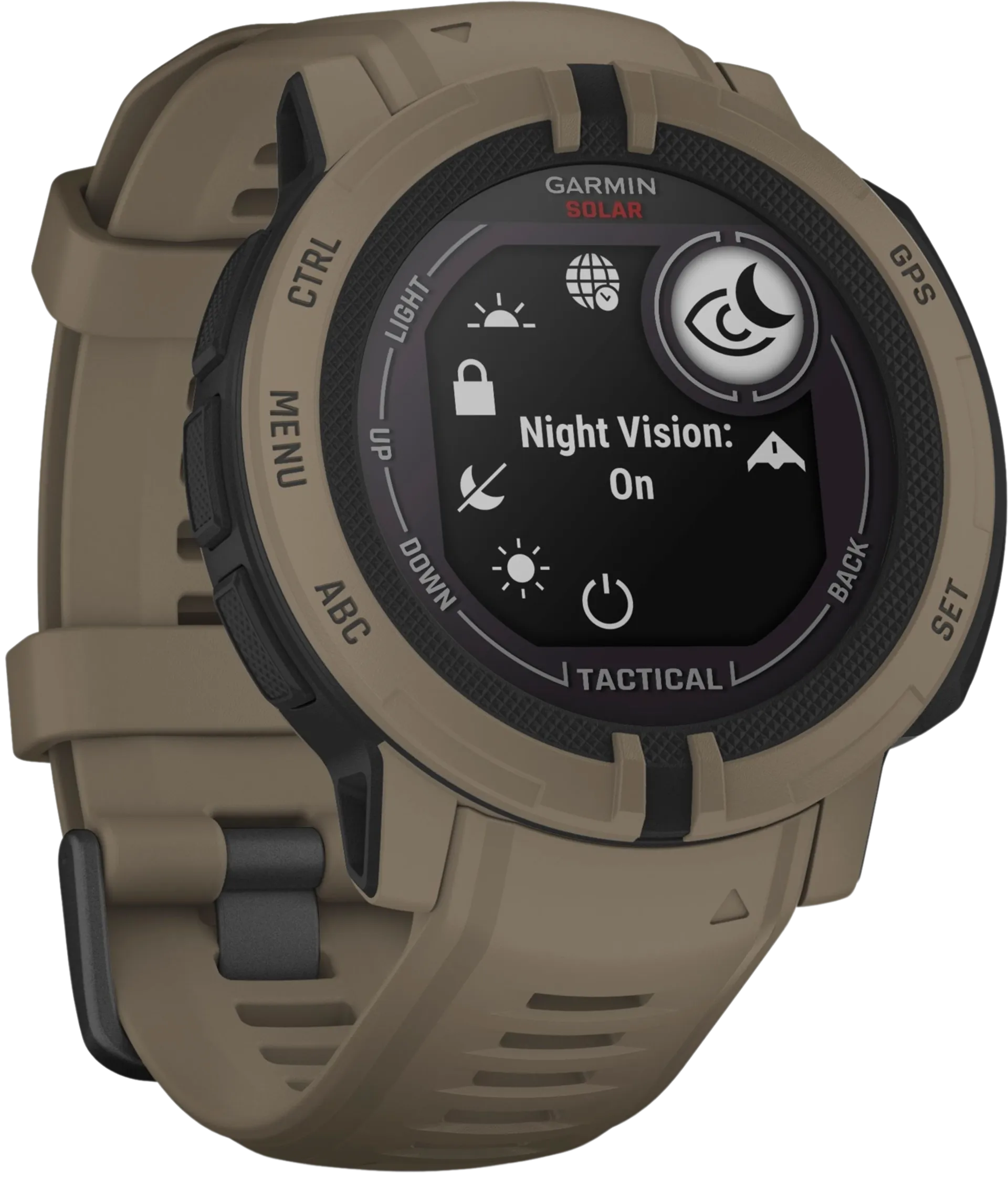 Garmin Instinct 2 solar taktinen versio multisport GPS kello, ruskea - 6