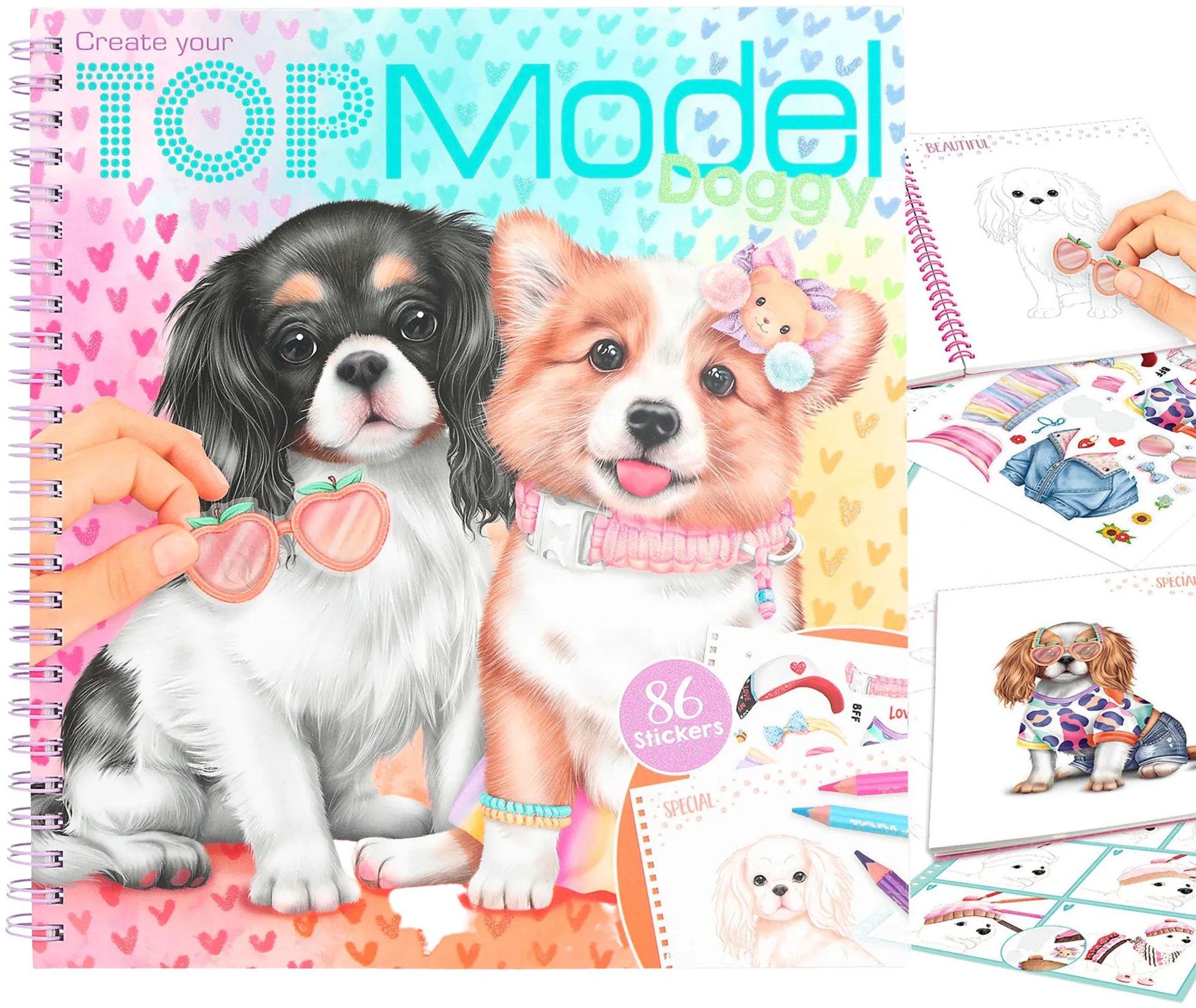 TOPModel Doggy Värityskirja - 1