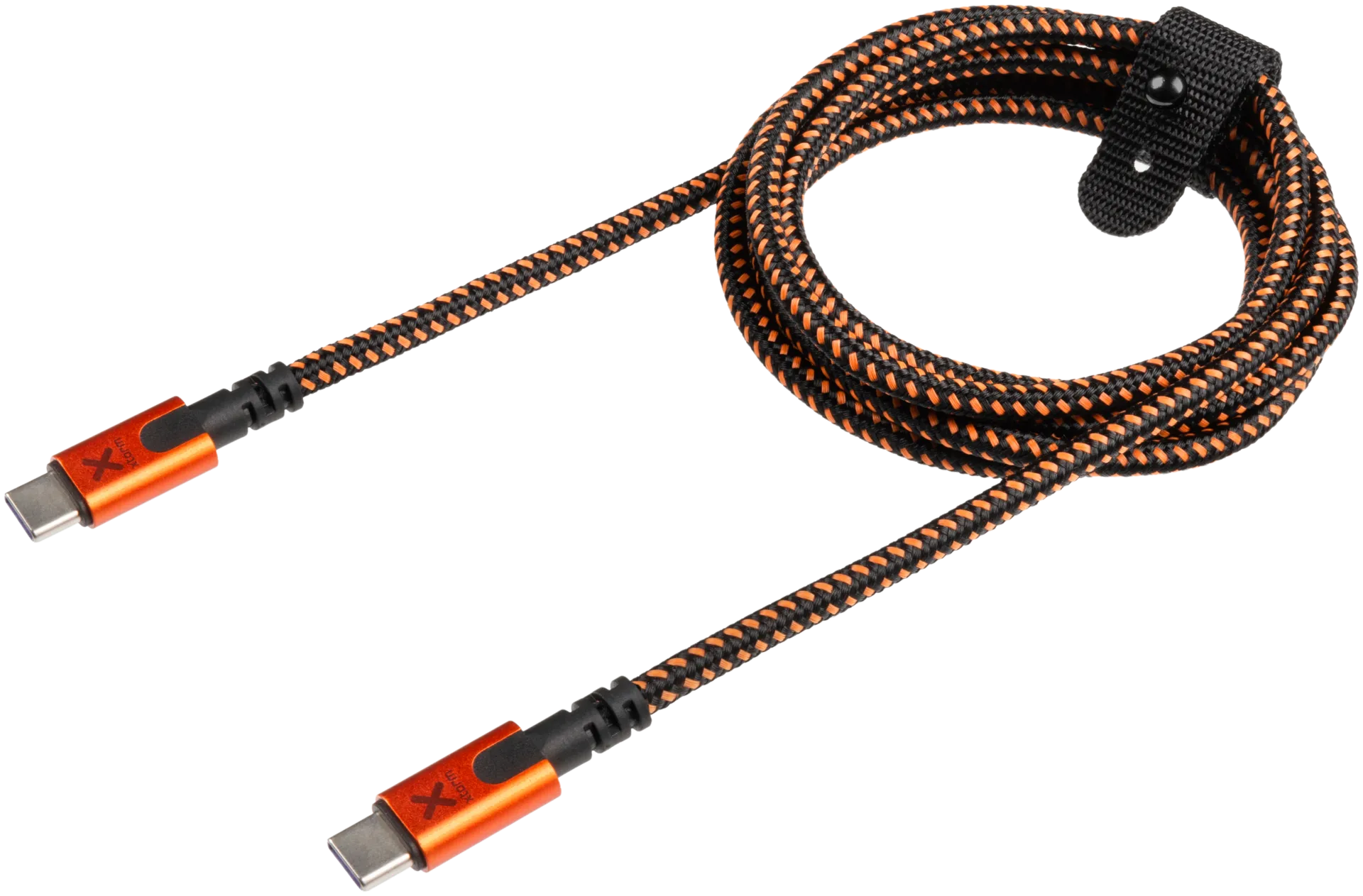 Xtorm USB-C/USB-C kaapeli 100W 1,5m CXX005 musta/oranssi - 1