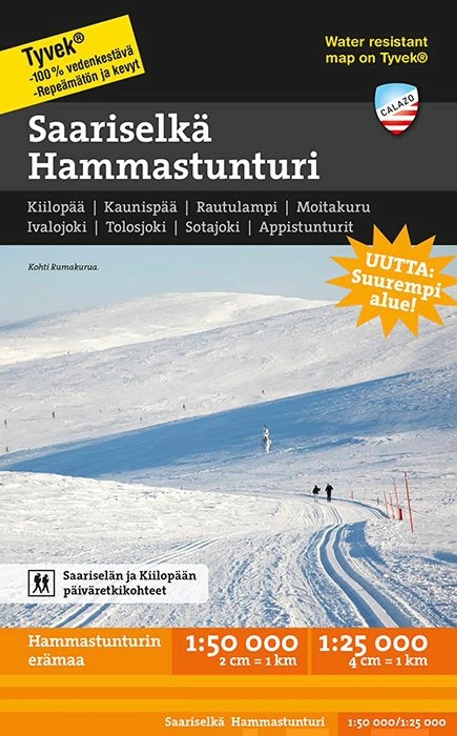 Saariselkä Hammastunturi -retkeilykartta