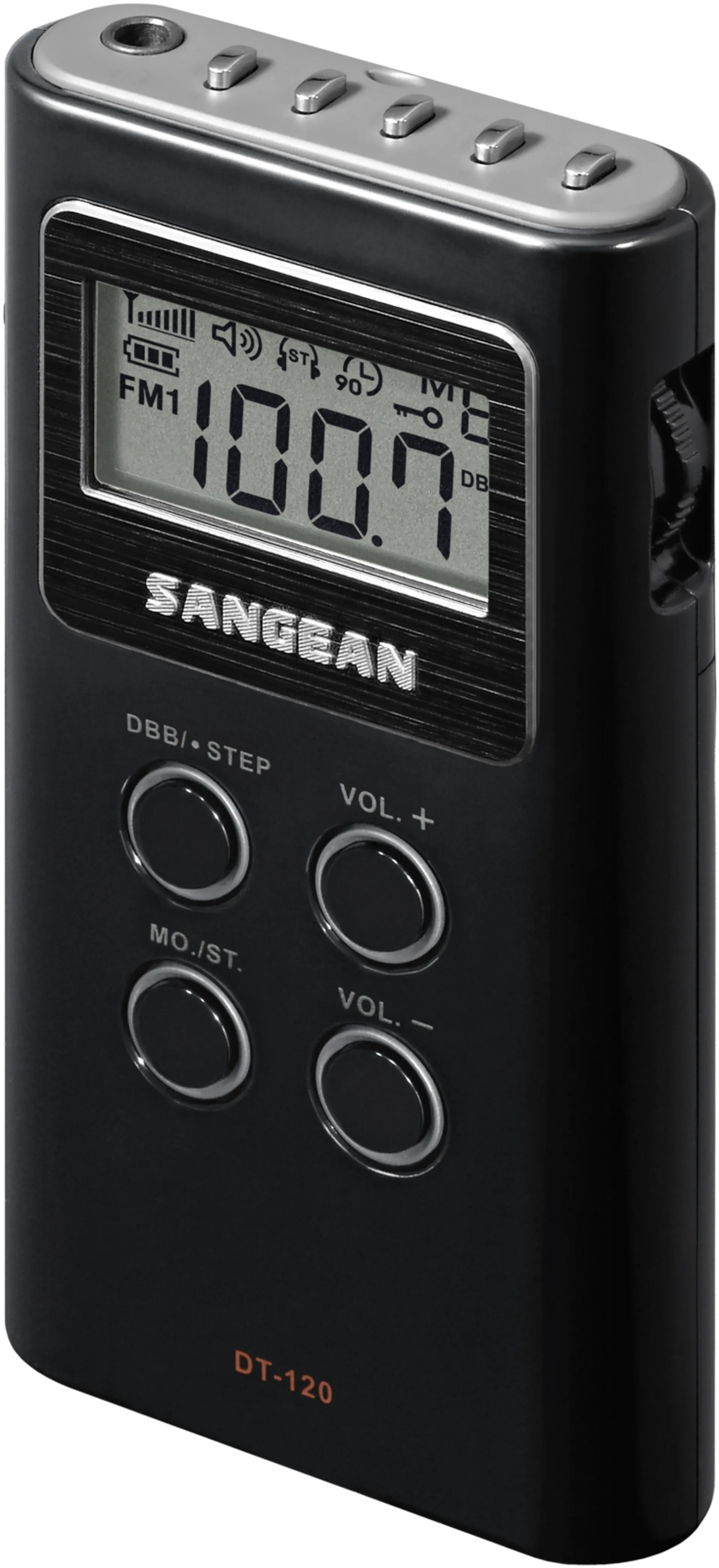 Sangean taskuradio DT-120 musta - 1