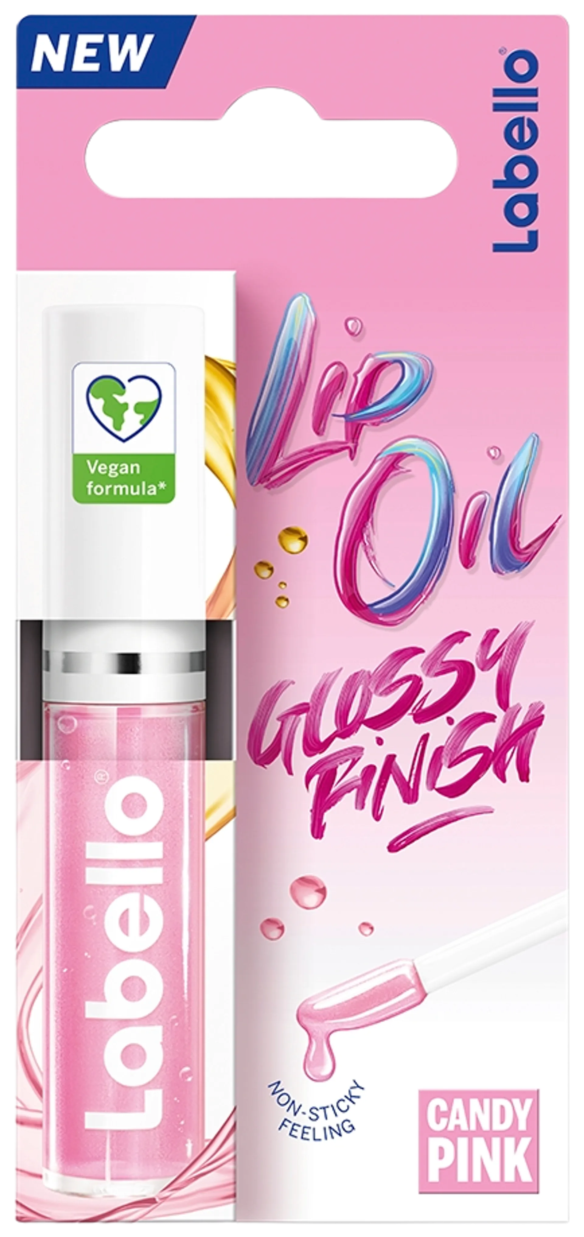 Labello 5,5ml Caring Lip Oil Candy Pink -huuliöljy - 1