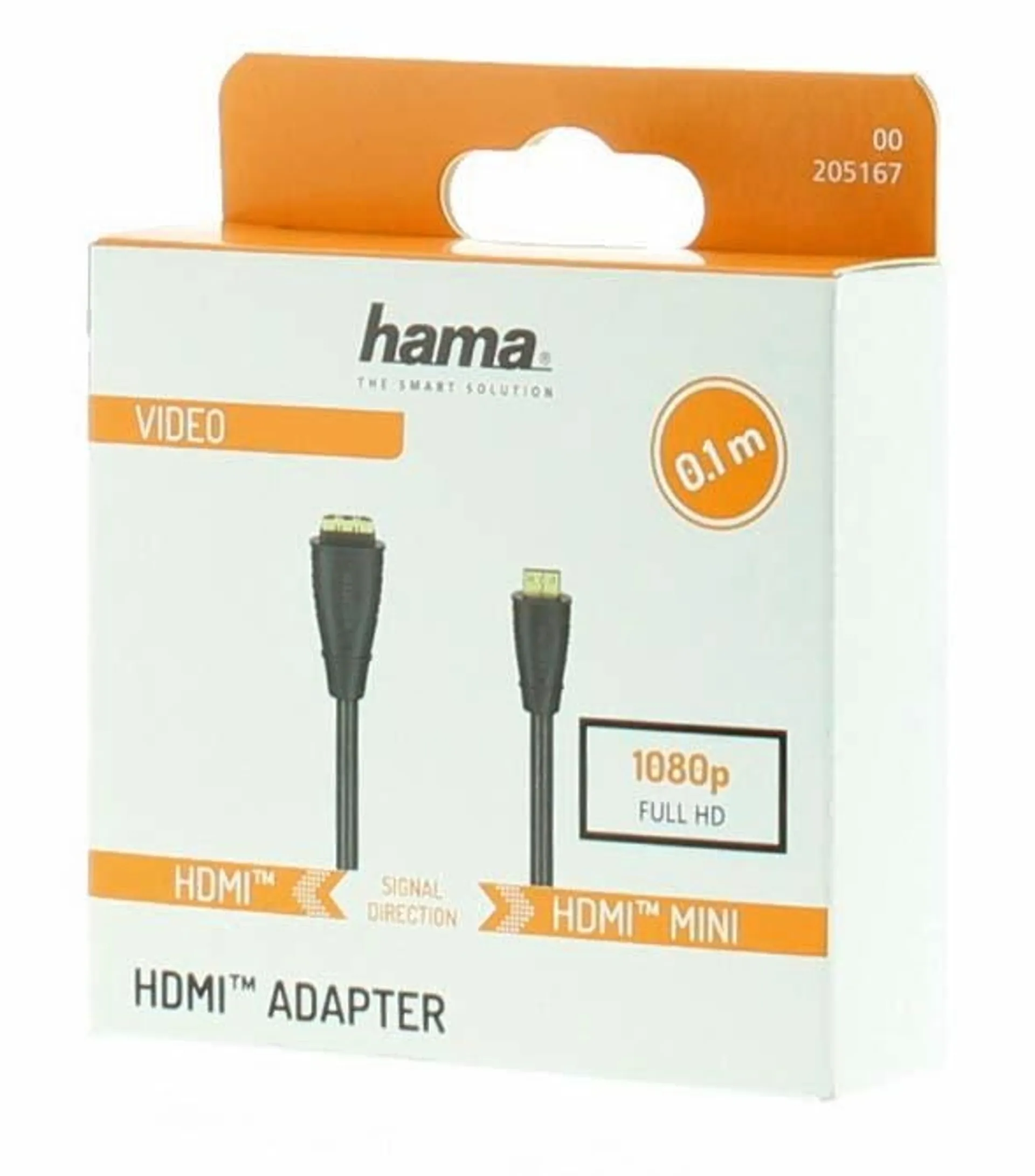 Hama HDMI™-sovite, Type-C (Mini) uros - Type-A naaras, kullattu - 2