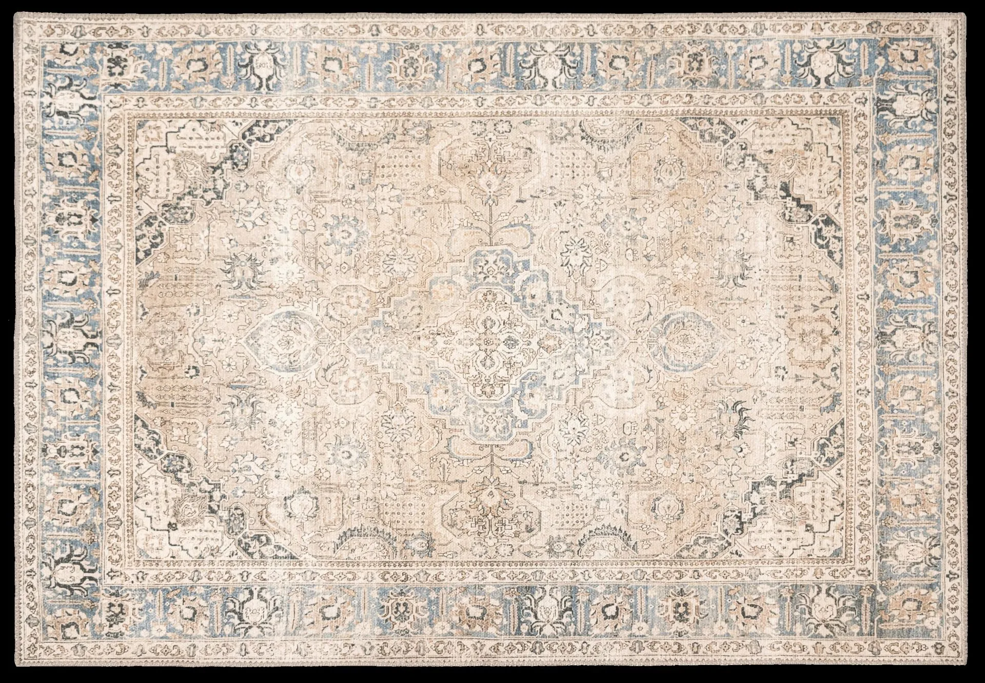 Hestia keskilattiamatto Antique chenille 160x230 v.harmaa - 1