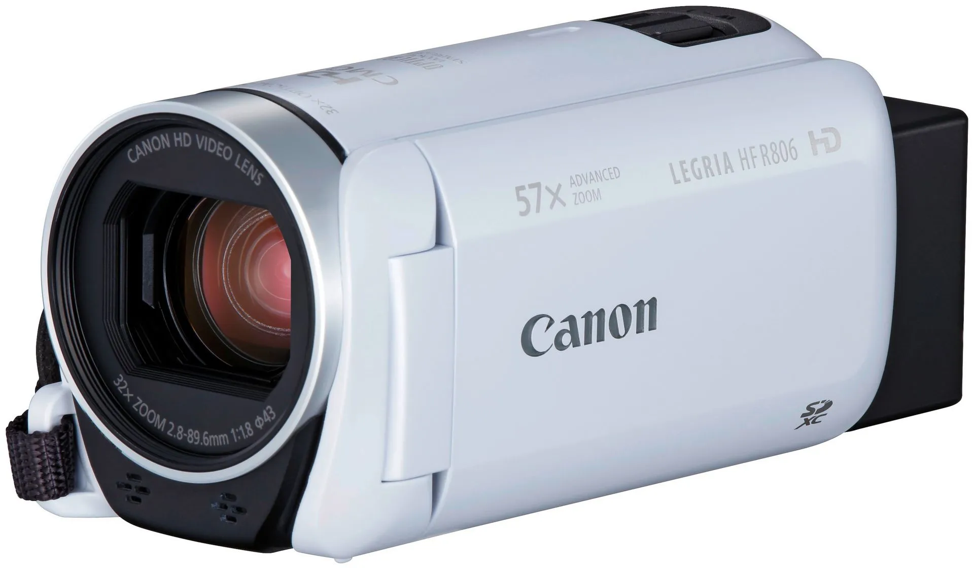 Canon Legria HFR806 Essential Kit videokamera valkoinen