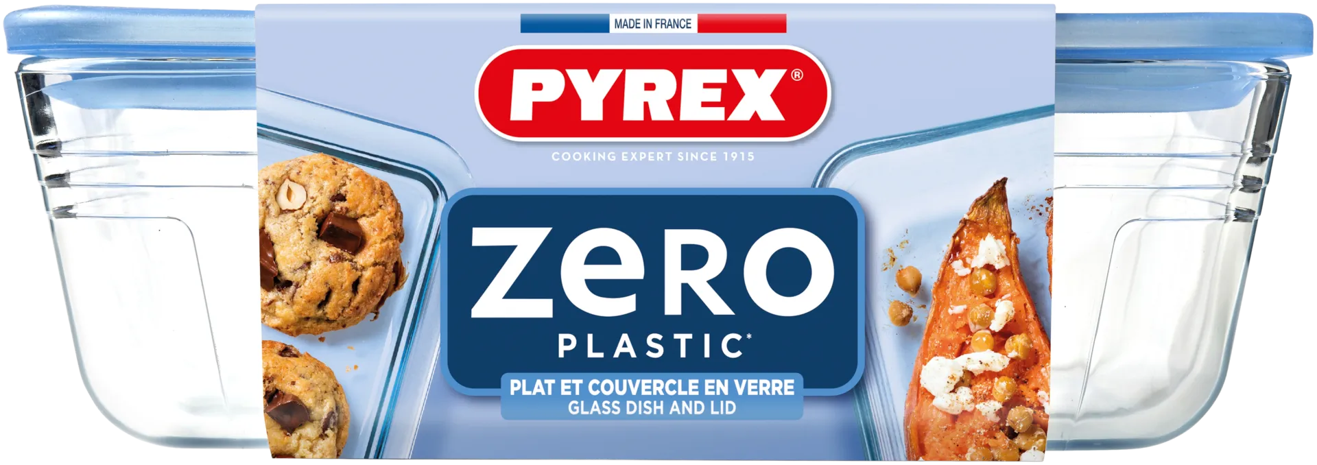 Pyrex lasivuoka lasikannella 24 x 19 x 8 cm 2,6 l Pure Glass - 2