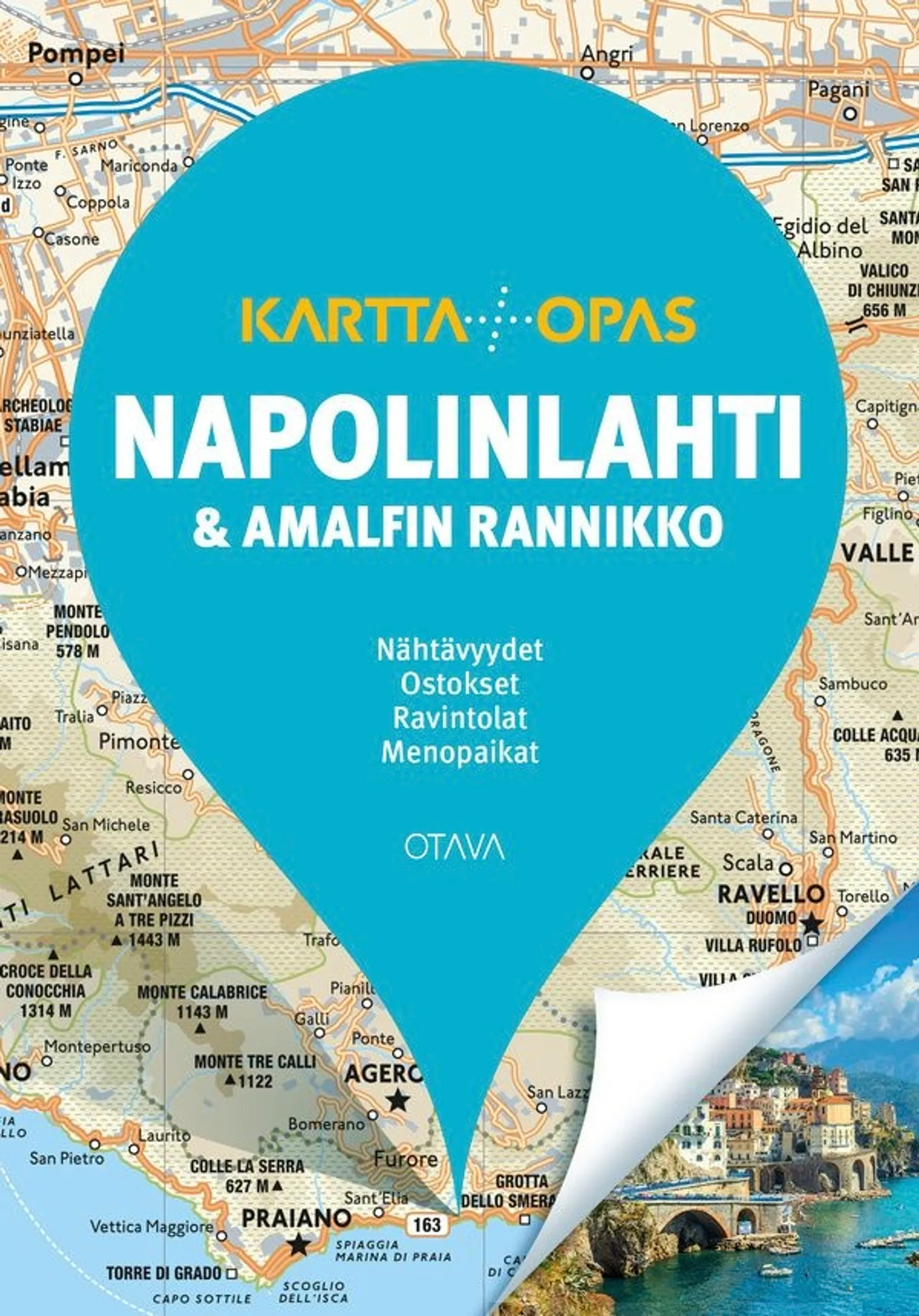 Napolinlahti ja Amalfin rannikko - Kartta+Opas