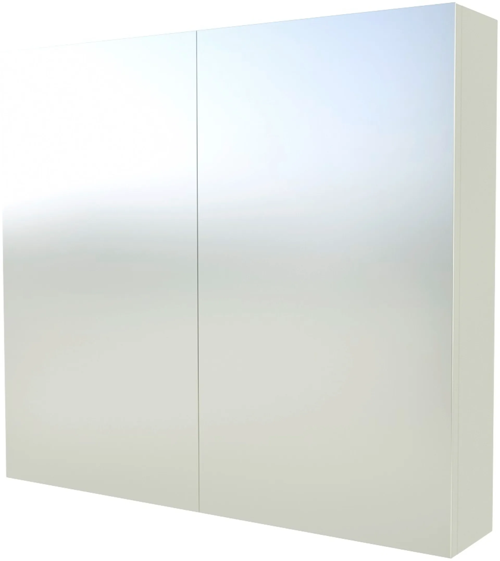 Indoor Suvas 80cm valkoinen peilikaappi 2-puoleisilla peiliovilla - 1