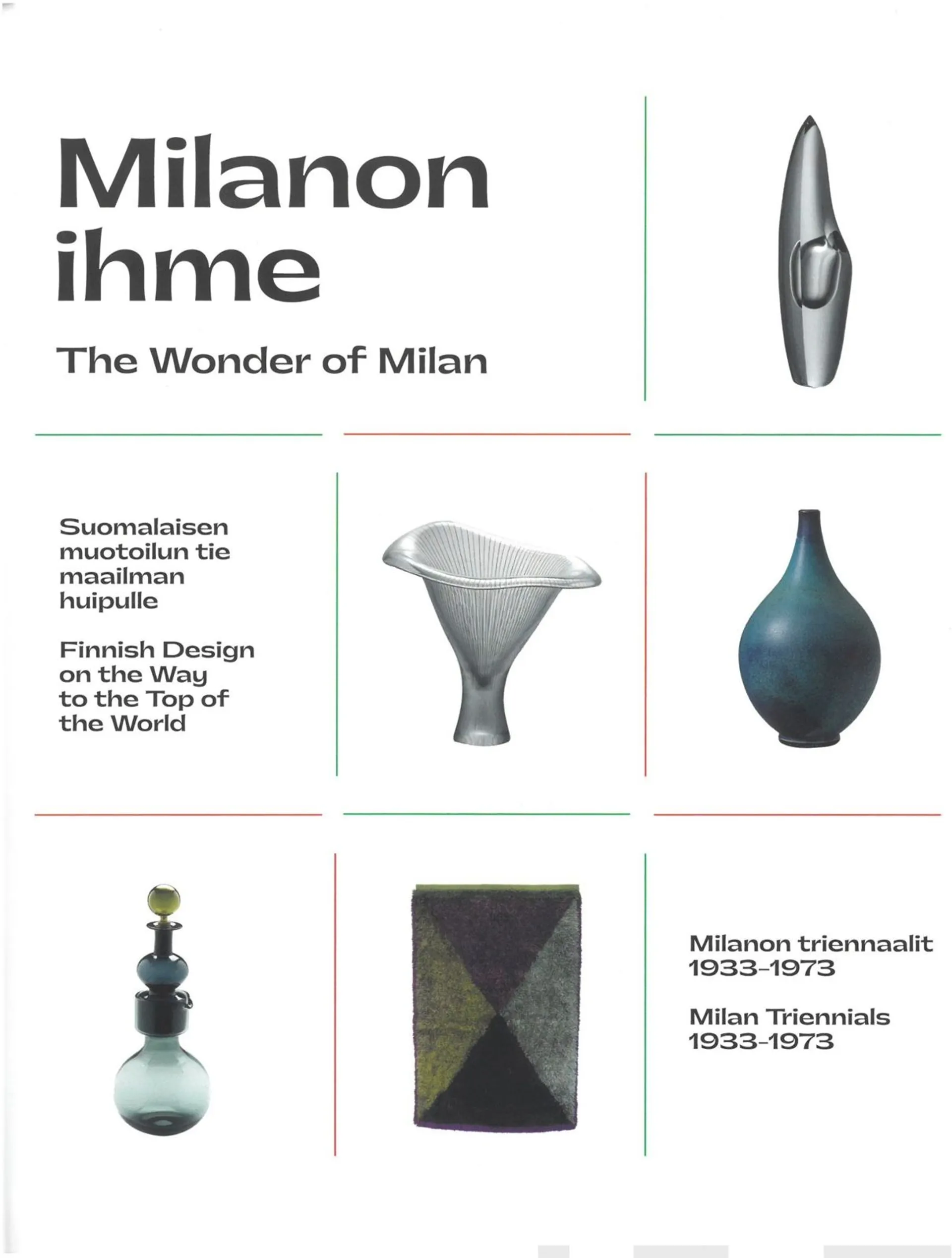 Milanon ihme - The Wonder of Milan - Suomalaisen muotoilun tie maailman huipulle - Finnish Design on the Way to the Top of the World : Milanon triennaalit 1933-1973  - Milan Triennials 1933-1973