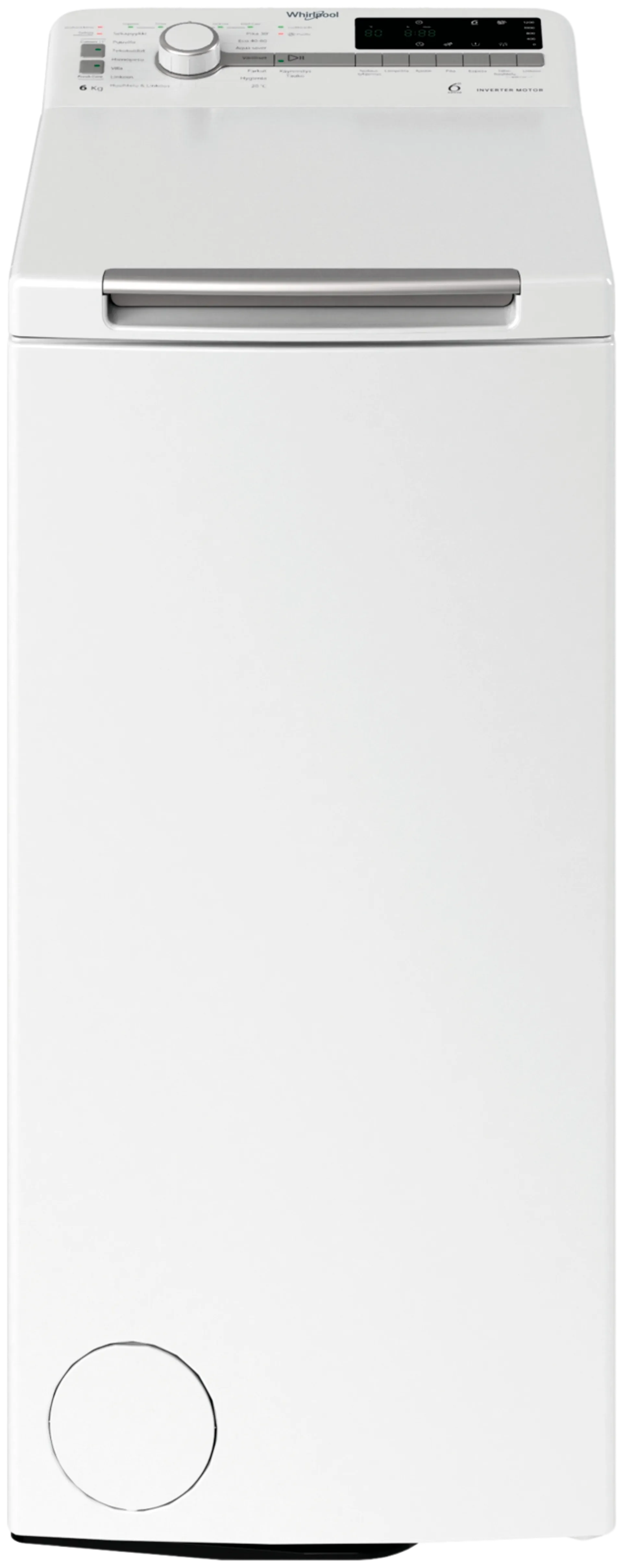 Whirlpool päältä täytettävä pyykinpesukone TDLR 6251BS FN 6kg valkoinen - 1