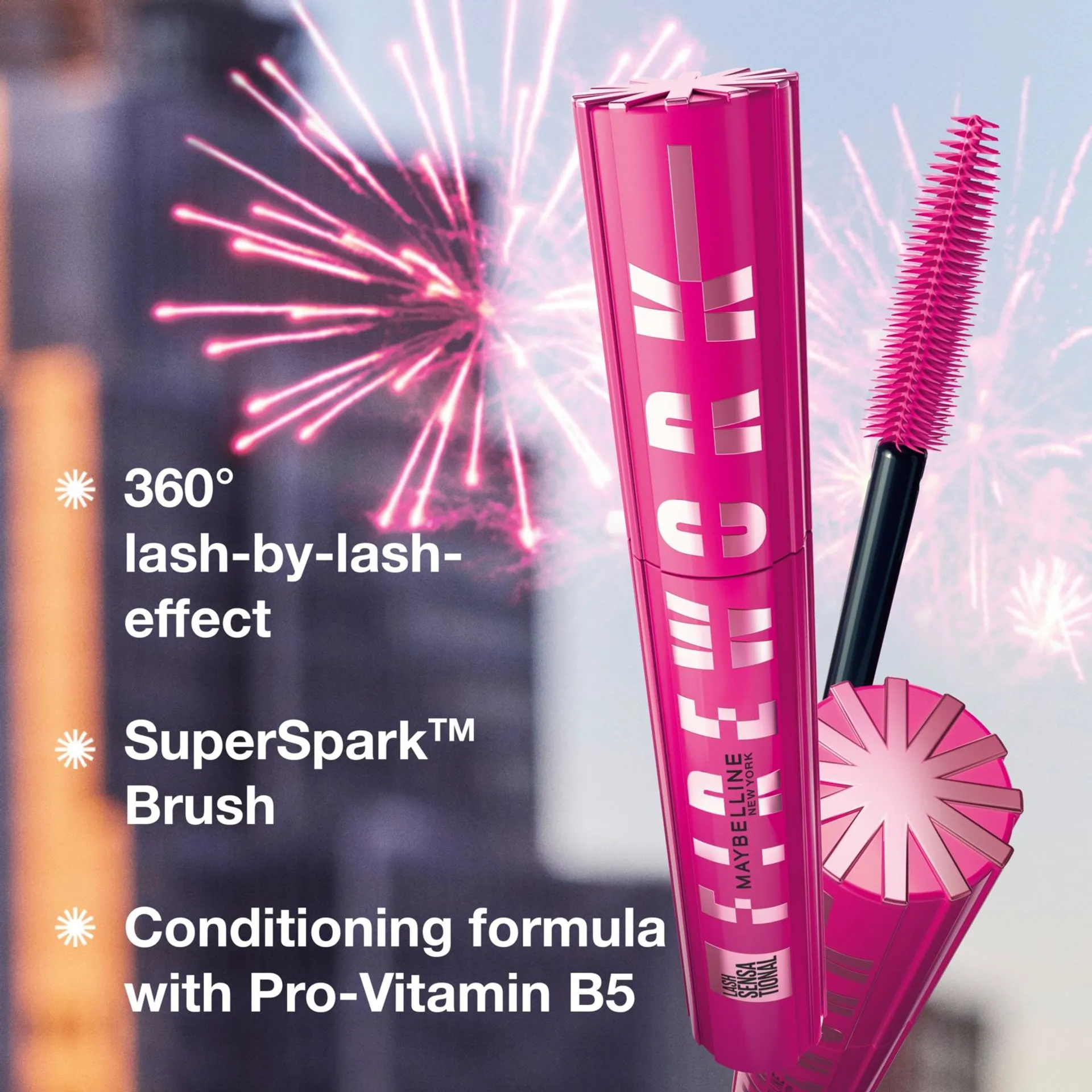 Maybelline New York Lash Sensational Firework Waterproof Very Black maskara 10ml - 5