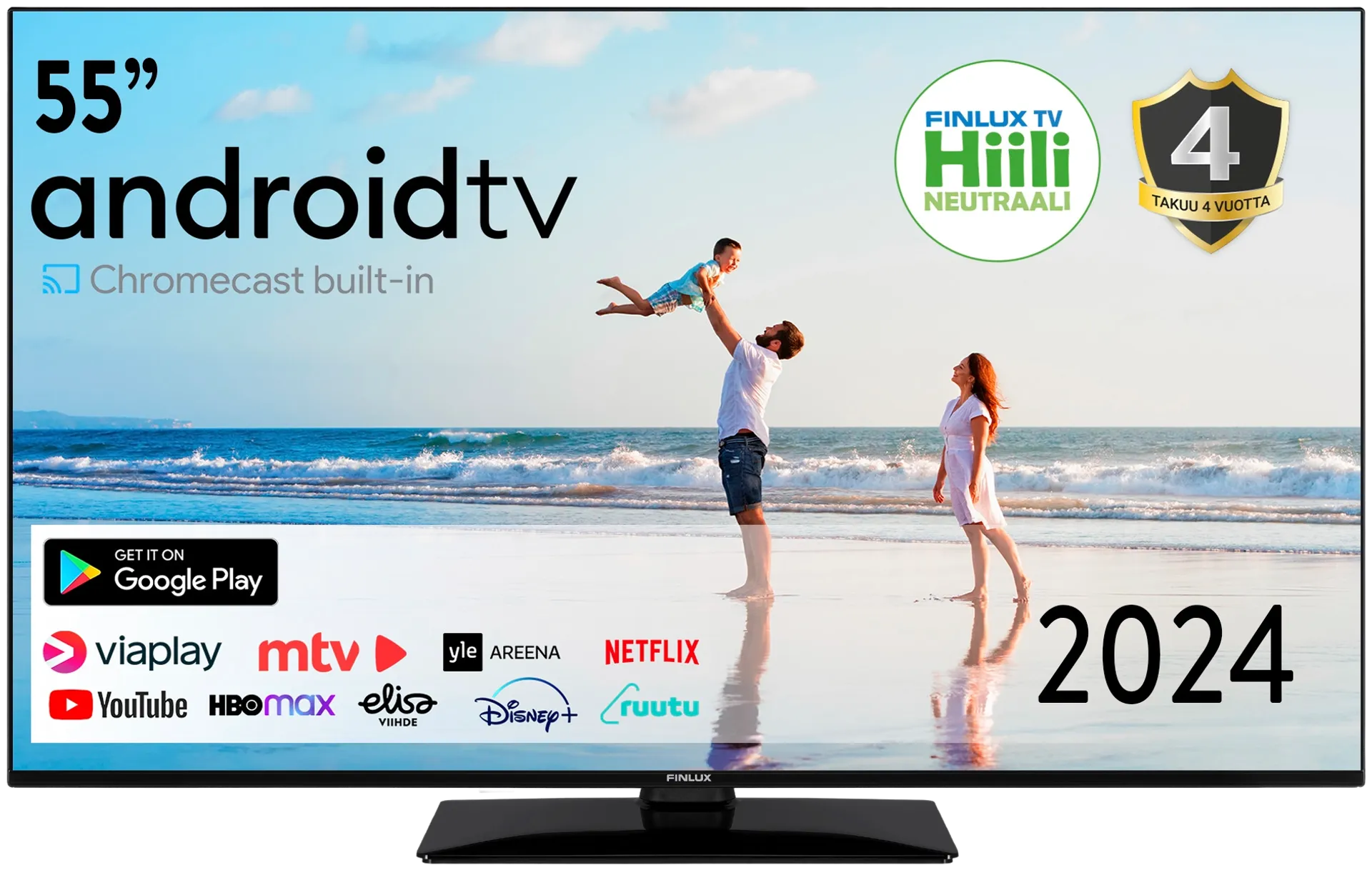 Finlux 55" 4K UHD Android Smart TV 55G9.1ECMI - 1