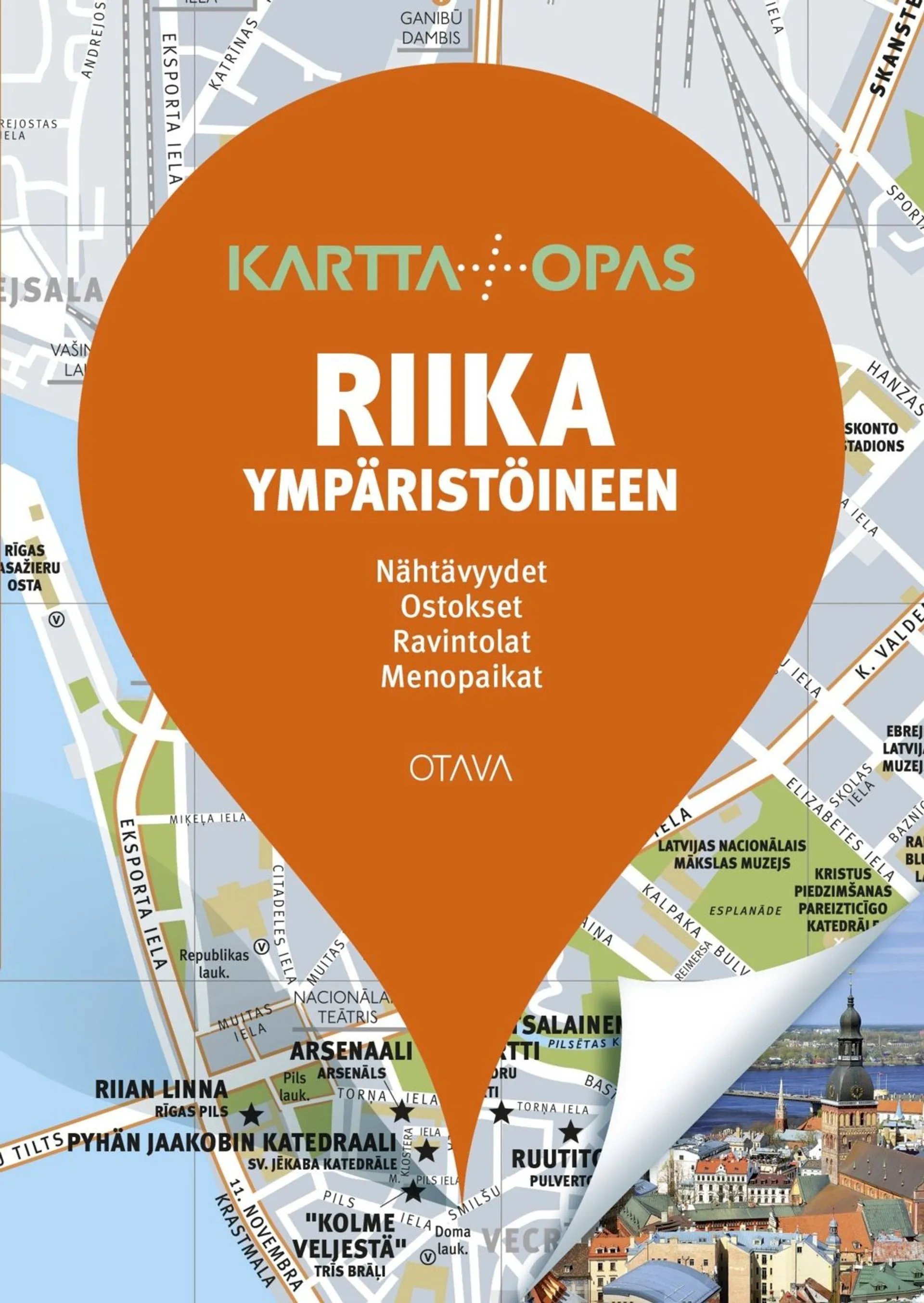 Riika ympäristöineen - Kartta + opas