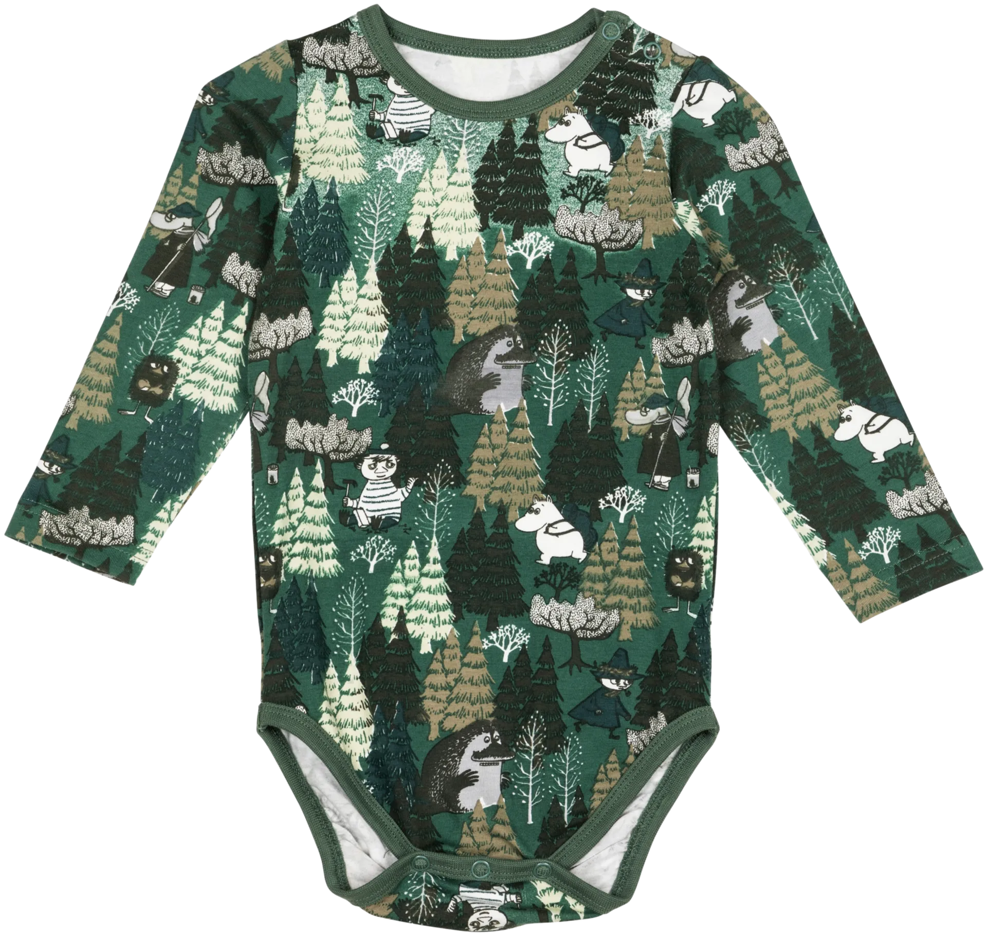 Martinex Muumi vauvojen body Camouflage 586015 - VIHREÄ