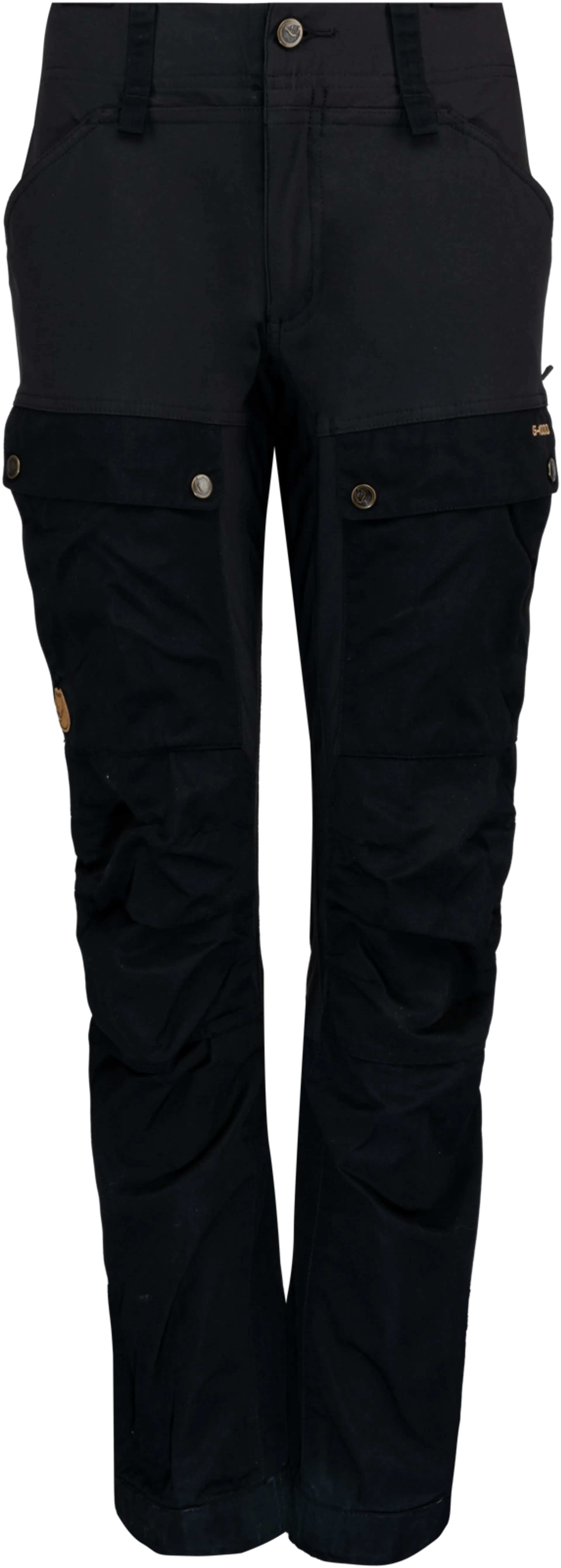 Fjällräven naisten ulkoiluhousut Keb Trousers Curved W, lyhyt lahjemitta - BLACK