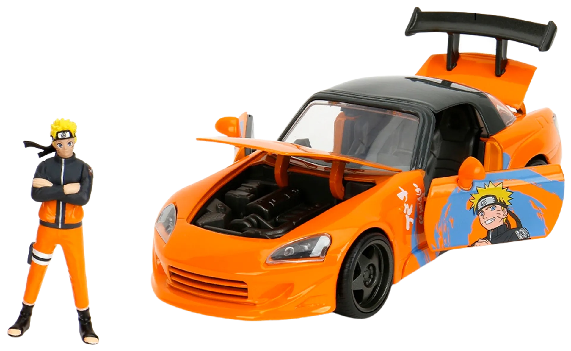 Jada Naruto Shippuden: Naruto ja 2001 Honda S2000, 20 cm, 1:24, die-cast - 5