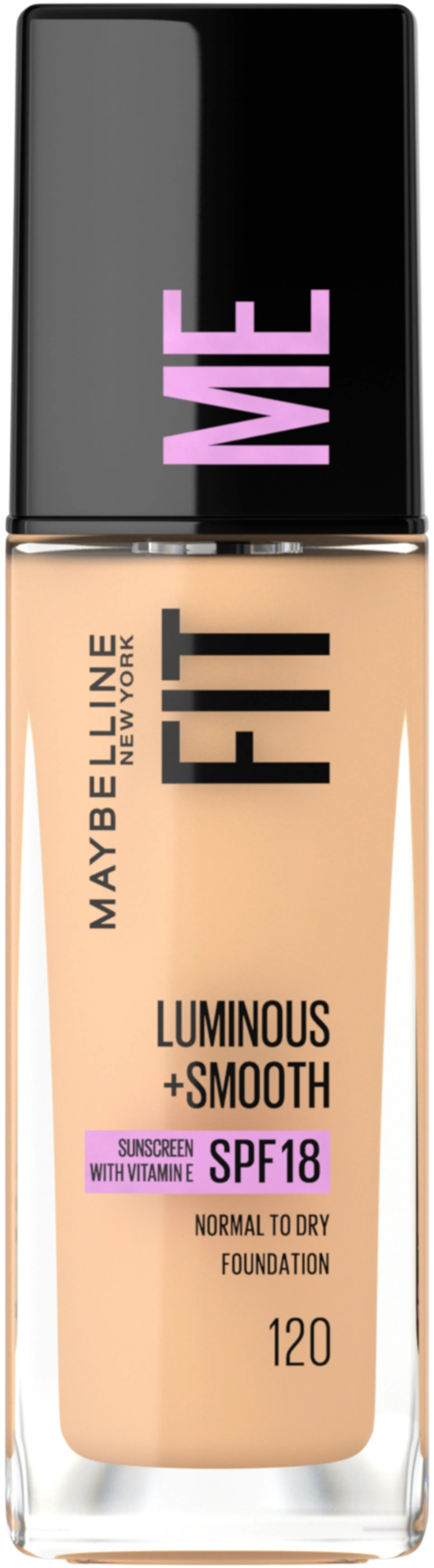 Maybelline New York  Fit Me Luminous & Smooth 120 Classic Ivory -meikkivoide 30ml - 1